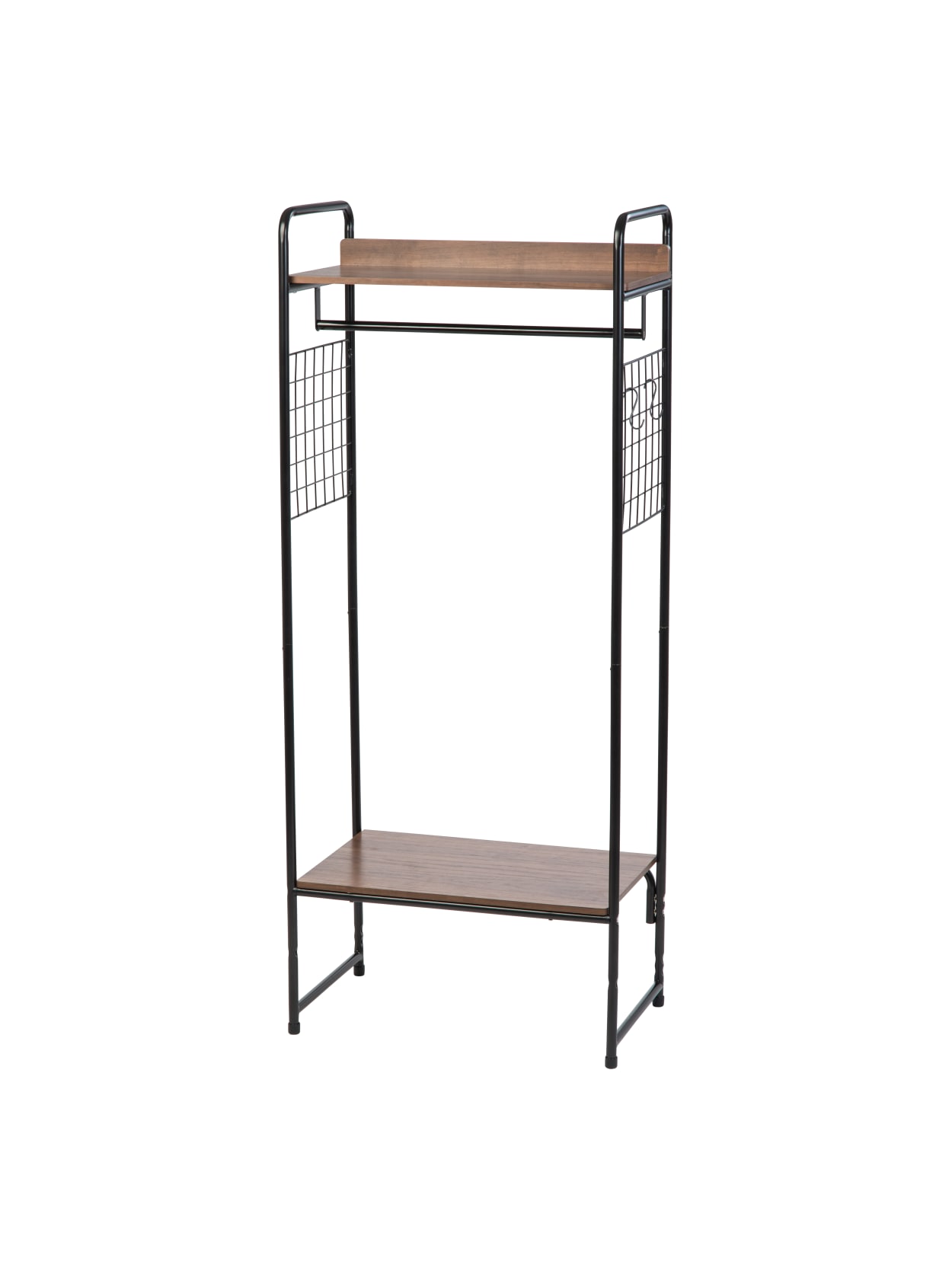 rack room 10 off 60 coupon on Iris Garment Rack Wood Shelves Racks Black Office Depot