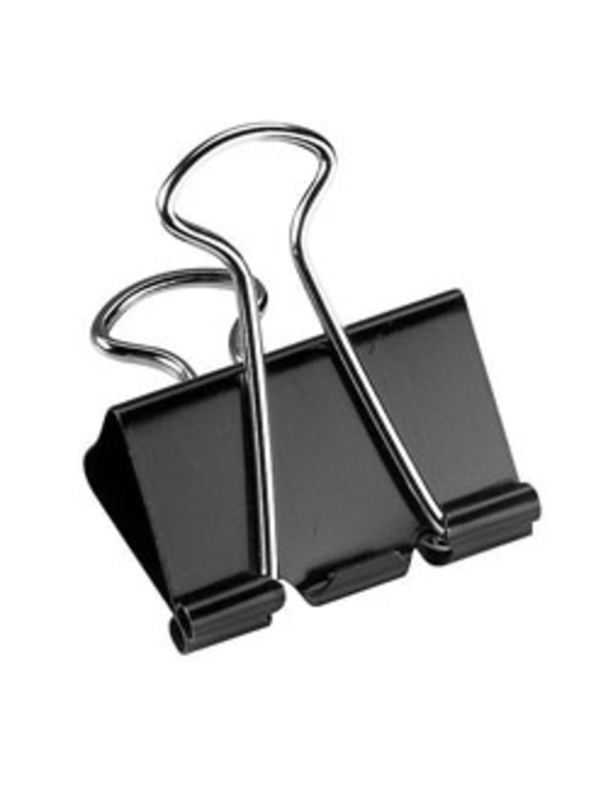 Büro & Schreibwaren 12x Black Metal Binder Clips File Paper Clip Photo