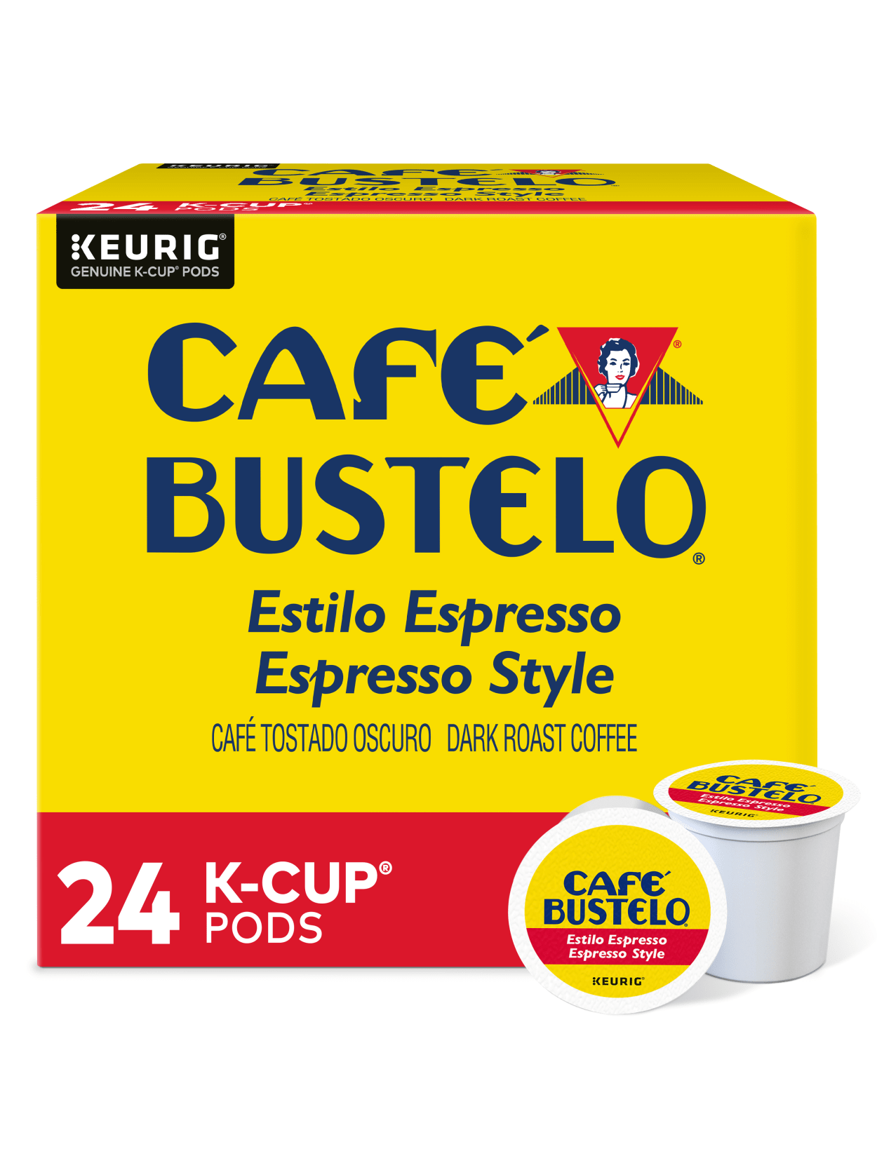 Cafe Bustelo Espresso Roast Coffee Single Serve K Cup 0 37 Oz