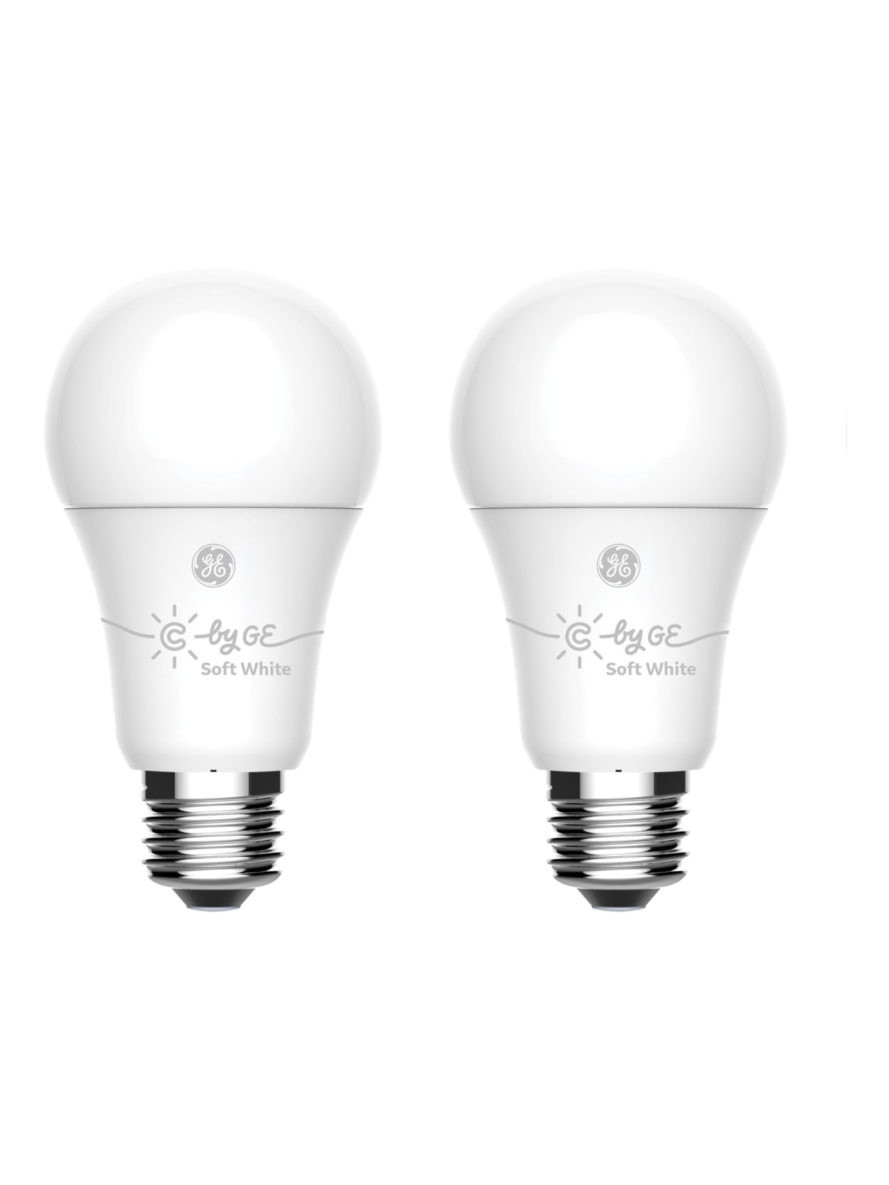 Ge C Soft White A19 Led Bulbs 60w 2pk Office Depot