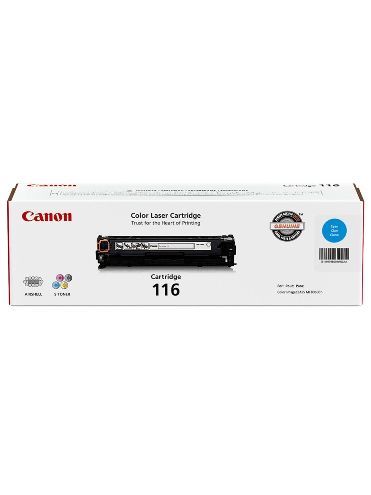 Crg116 Cyan Toner Cart For Mf8050cn Office Depot