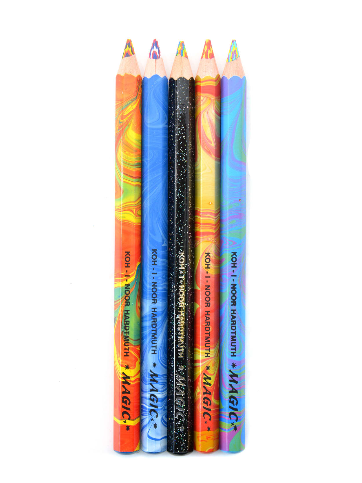 Koh I Noor Magic Fx Pencils Assorted Colors 5 Pencils Per Set Pack Of 2 Sets Office Depot