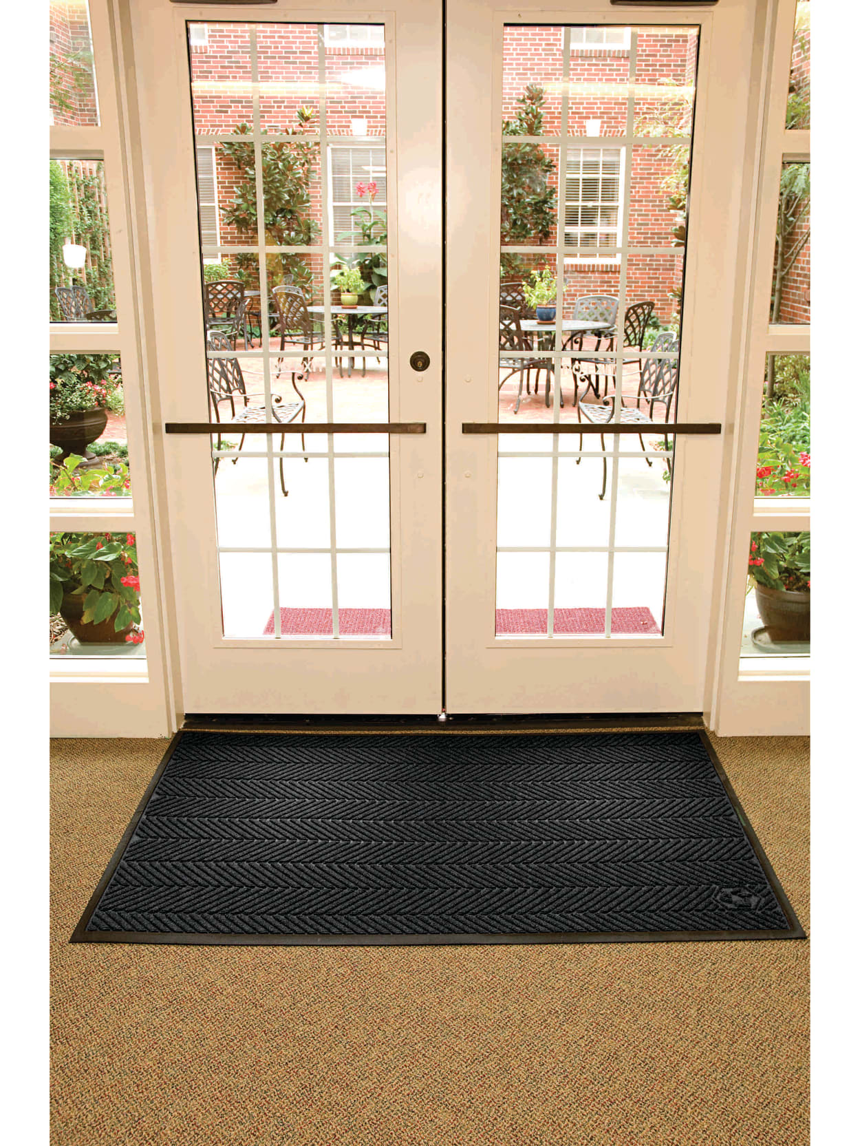Waterhog Floor Mat Eco Elite 3 X 10 Black Smoke Office Depot