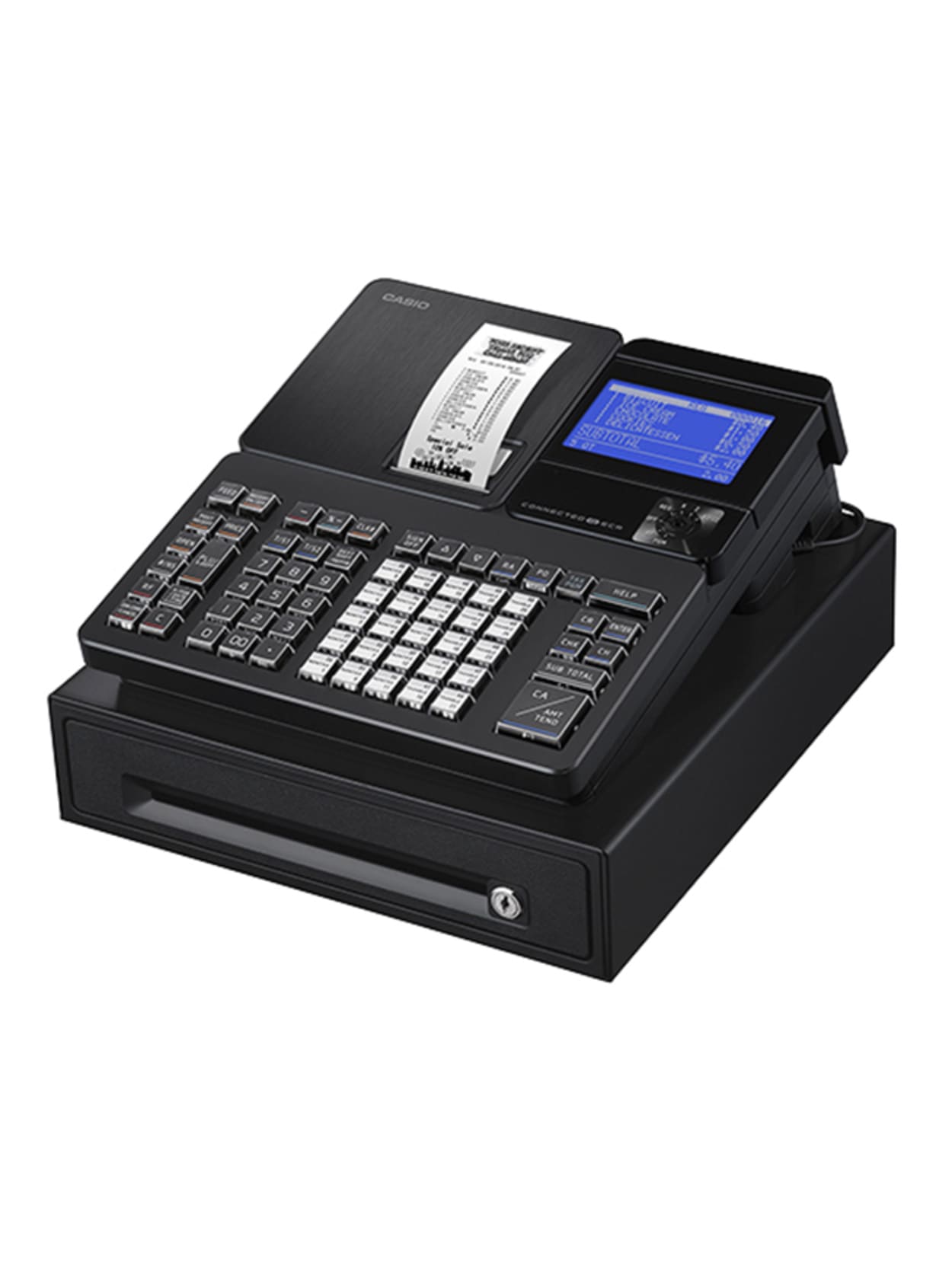 cash register with journal tape