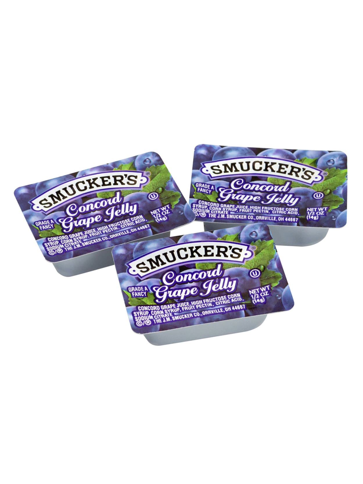 Smuckers Single Serve Jam Packs Concord Grape 0 5 Oz Pack Of 200 Tubs Office Depot