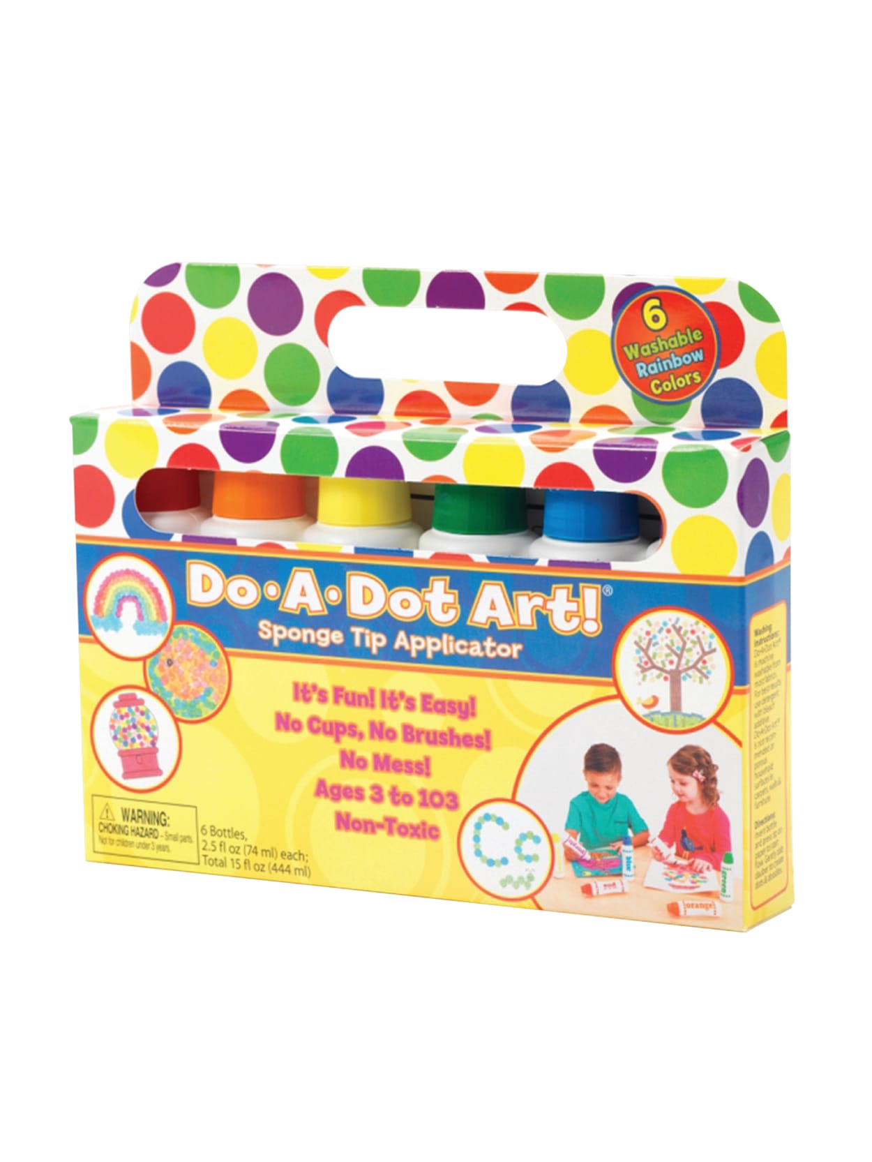 Do A Dot Art Rainbow Washable Sponge Tip Markers Assorted Colors
