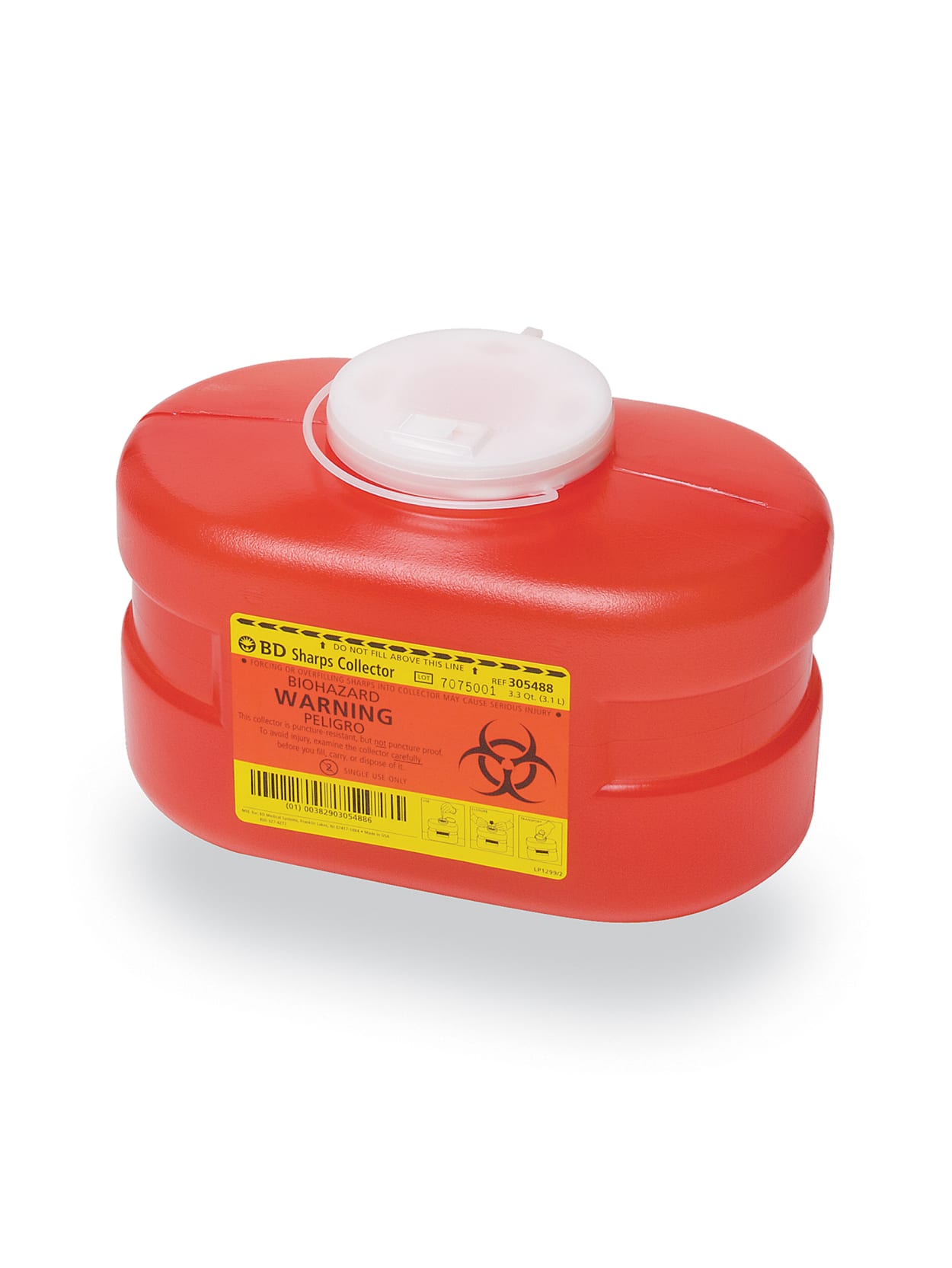 Bd Sharps Collector 3 3 Quarts Office Depot