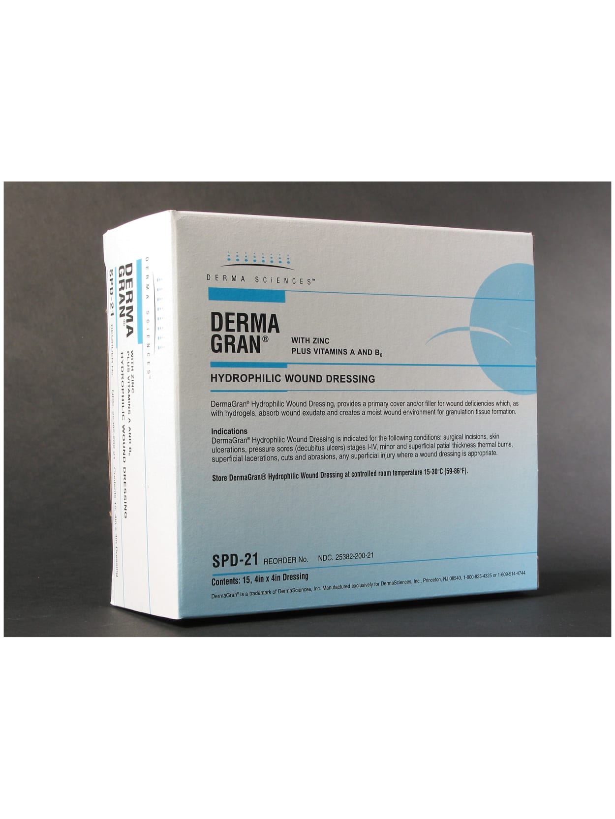 Derma Sciences Dermagran B Hydrophilic Wound Dressing 4 X 4 Pack