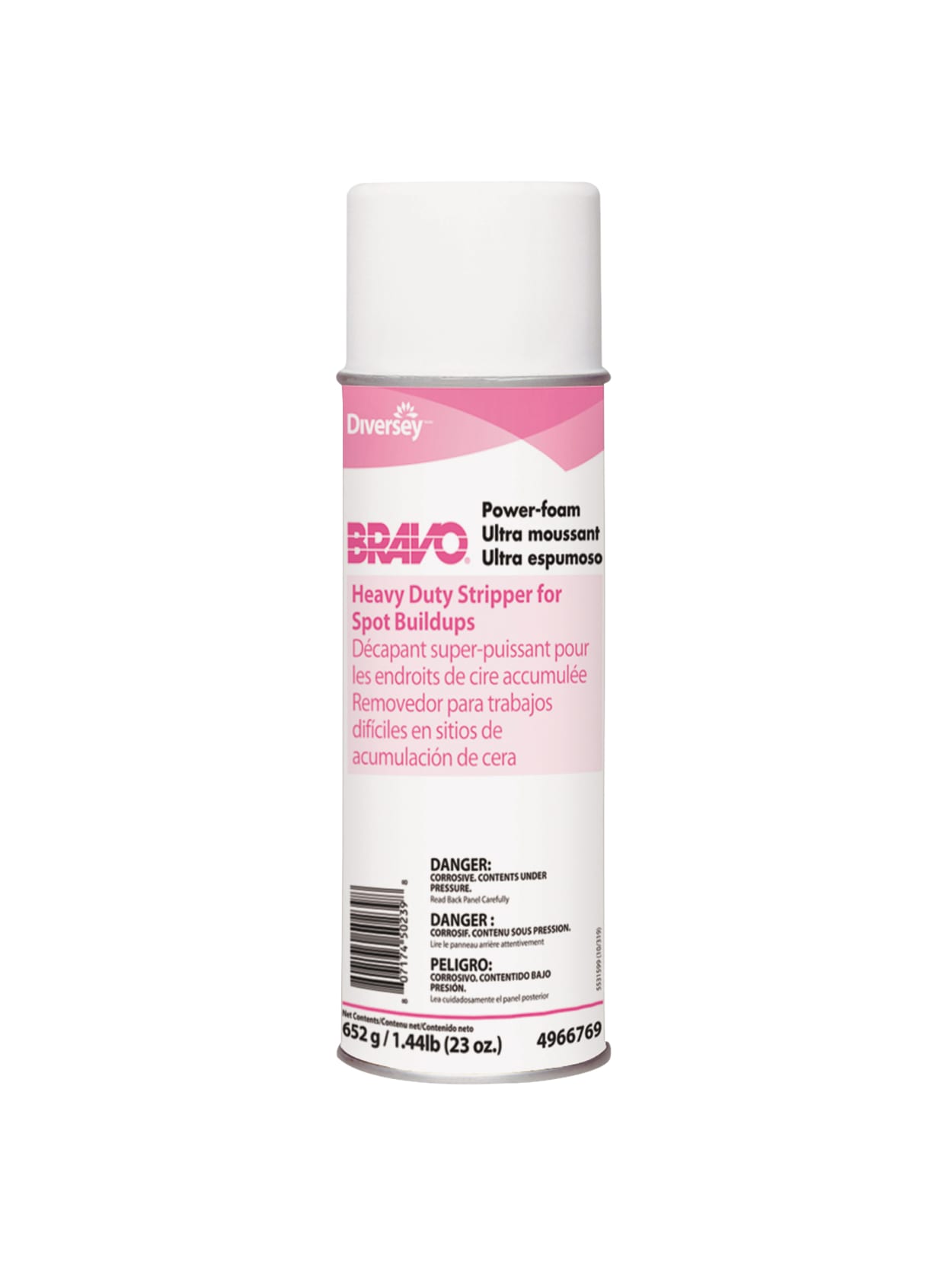 Diversey Bravo Power Foam Floor Strippers 23 Oz Clear Pack Of 12 Cans Office Depot