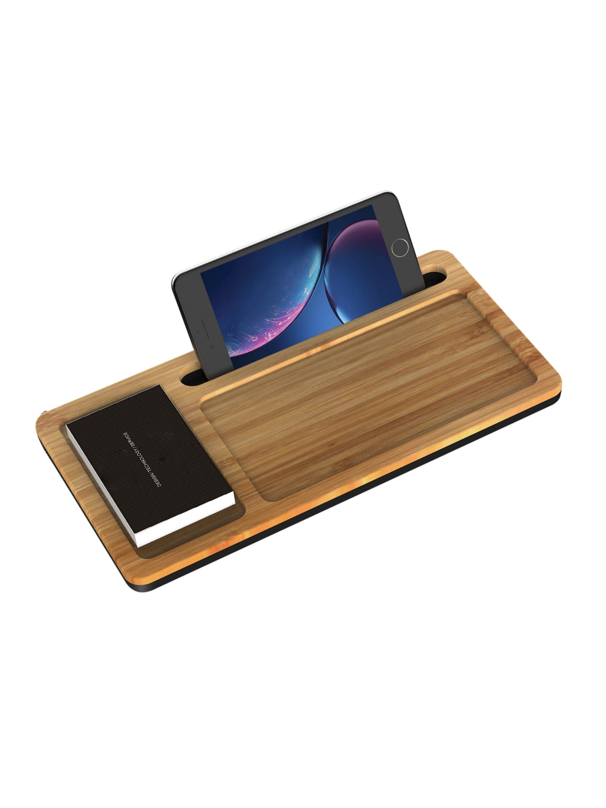 Ivomax 1906 Wireless Charger Organizer Wood Office Depot