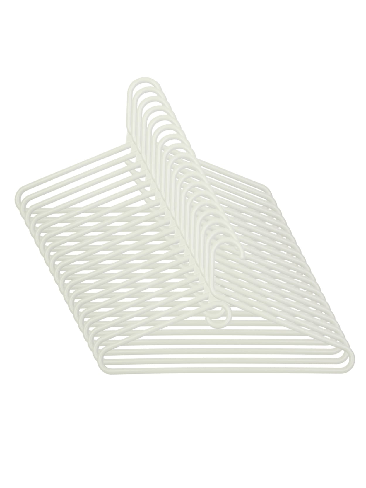 Honey Can Do Heavy Duty Plastic Tubular Hangers White Pack Of 18 Office Depot