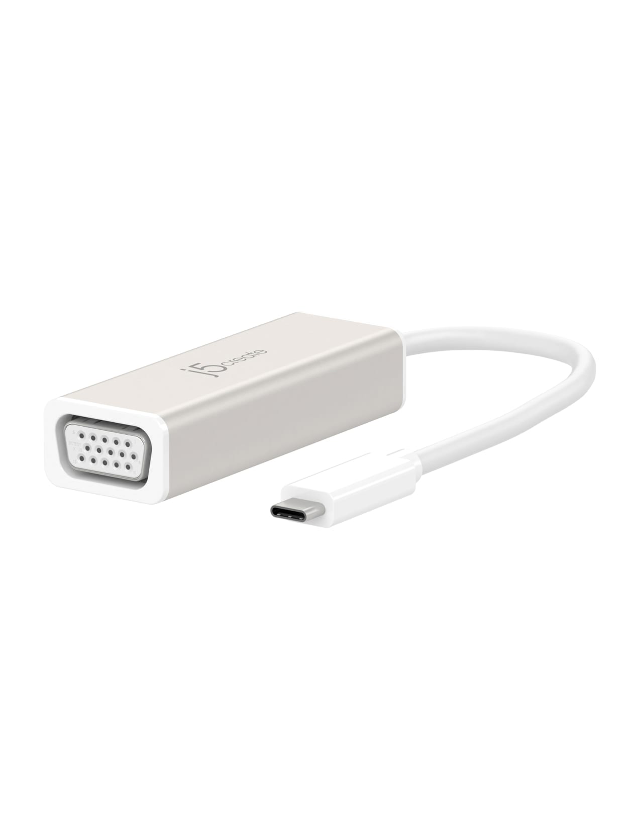 J5create Usb Type C To Vga Adapter Whitesilver Jca111 Office Depot