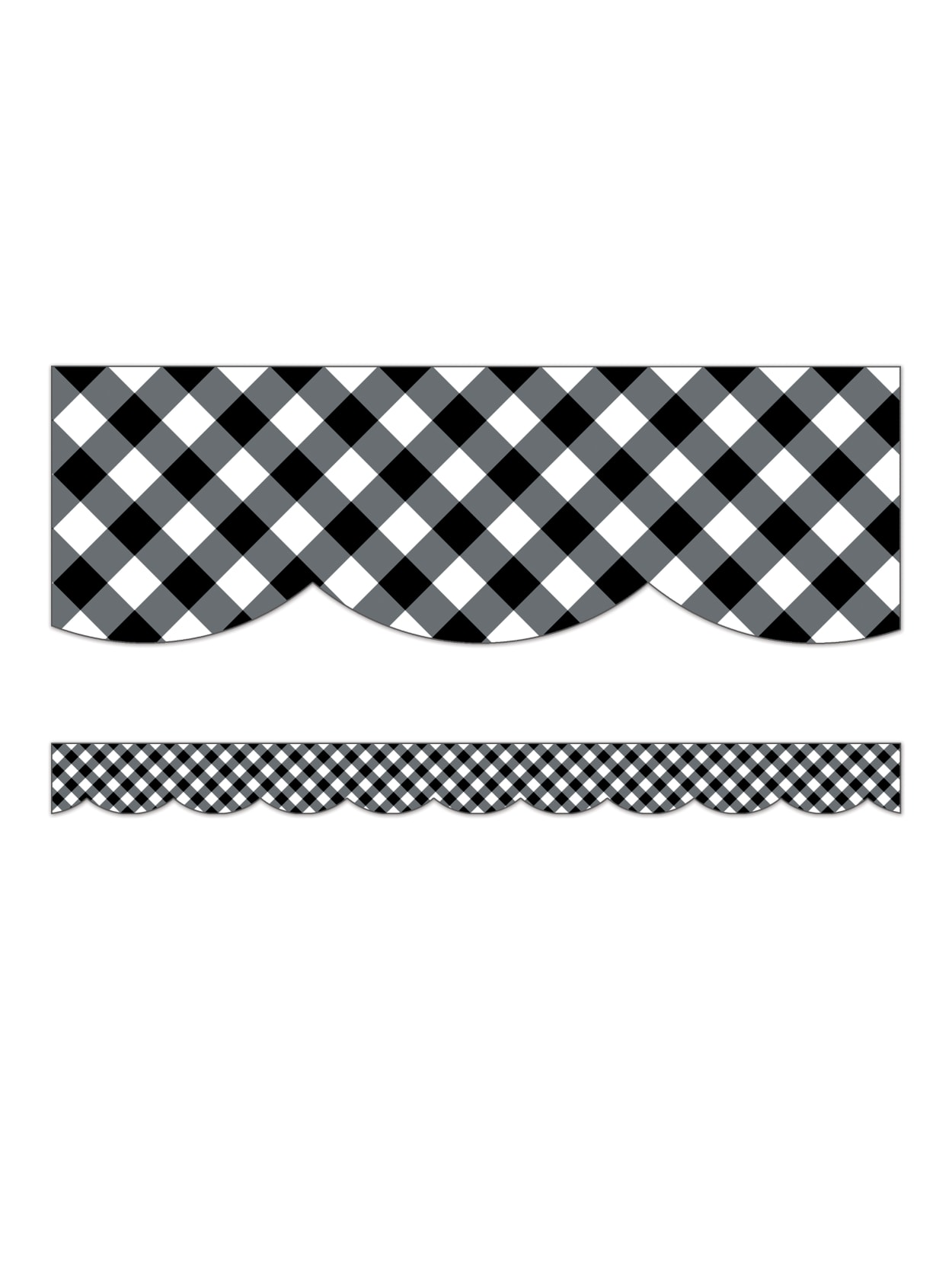 Schoolgirl Style Woodland Gingham Borders Office Depot