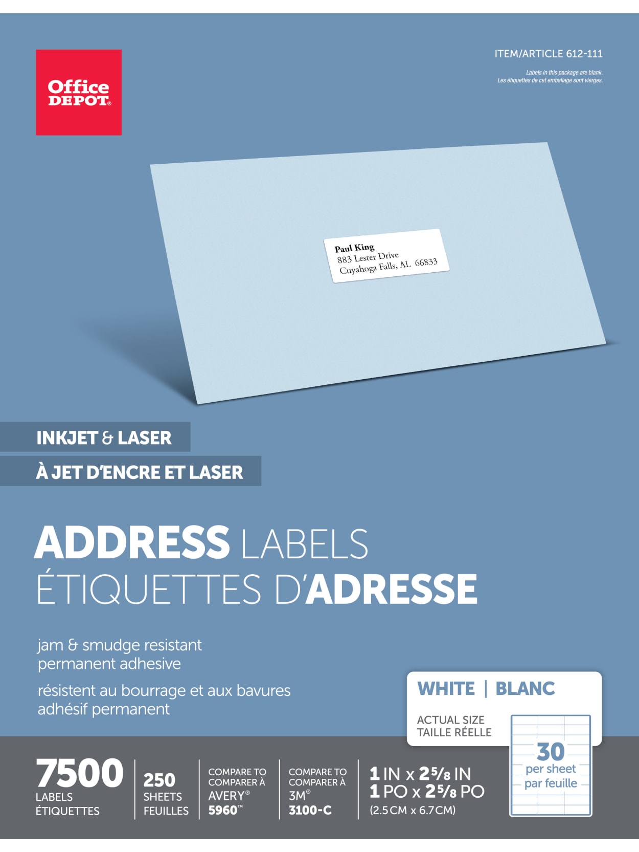 35 1 X 2 5/8 Label Template Labels 2021