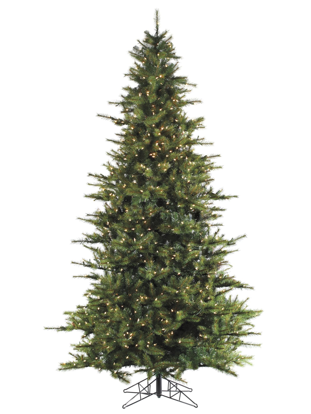 Fraser Hill Farm 7 12 Southern Peace Pine Artificial Christmas Tree With Smart String Lighting Greenblack Office Depot