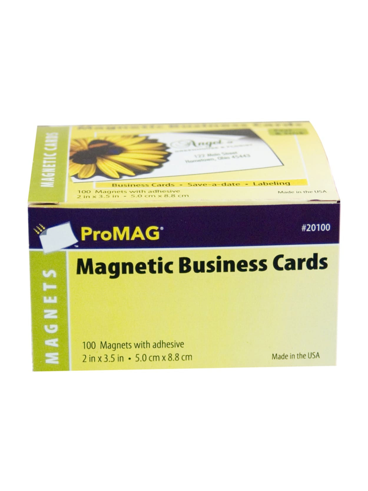 Promag Magnetic Business Cards 2 X 3 12 Pack Of 100 Office Depot