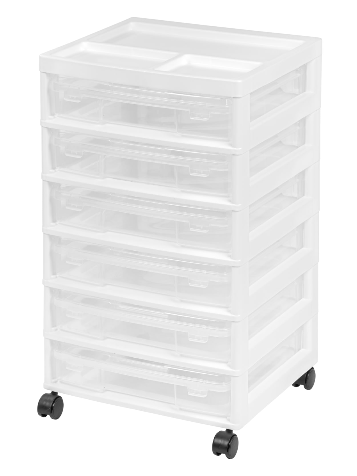 Iris 6 Case Scrapbook Cart 26 34 H X 15 78 W X 14 14 D White Office Depot