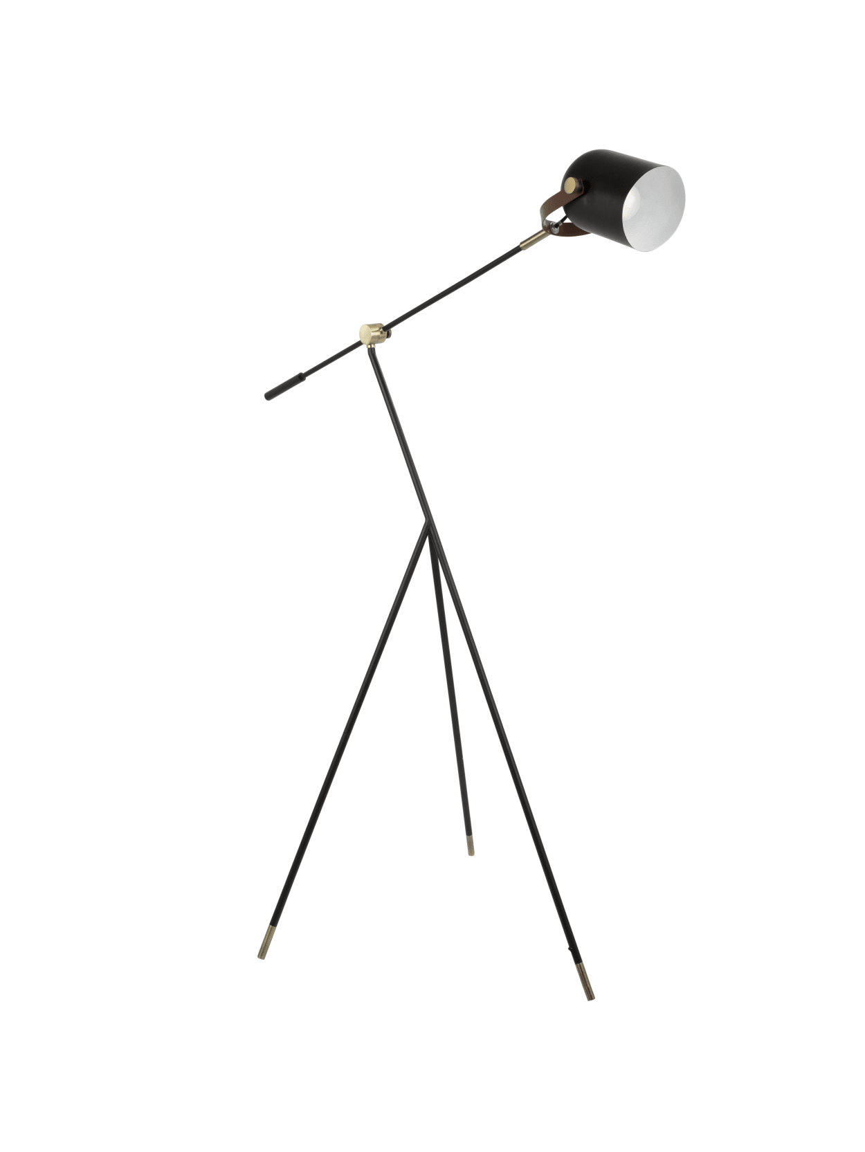 Lumisource Hayward Industrial Tripod Floor Lamp Blackgold Office