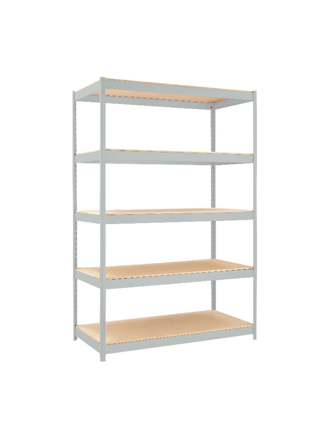 Hirsh Industries 1500 Series Steel Shelving 5 Shelves 48 W Gray Office Depot