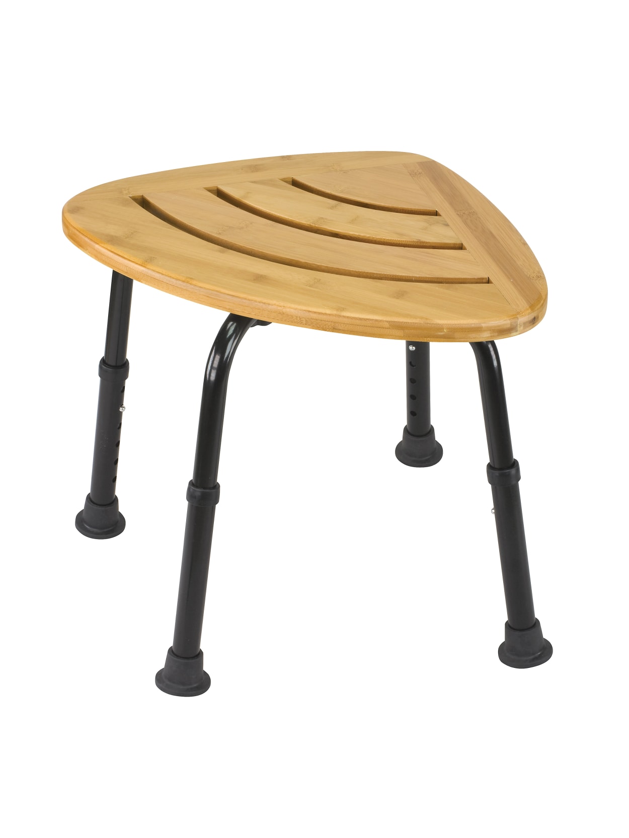 Dmi Corner Bamboo Spa Bench And Shower Stool 18 12 H X 22 W X 16 D Office Depot