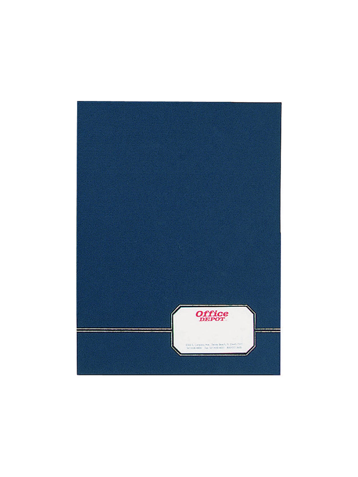 Oxford Monogram Executive Twin Pocket Folder Letter Size Bluegold Pack Of 4 Office Depot