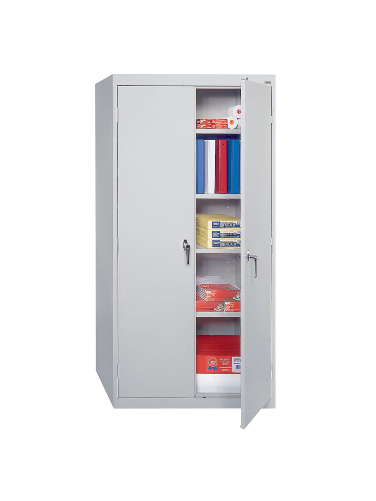 Sandusky Welded Cabinet 4 Shelves Dove Office Depot