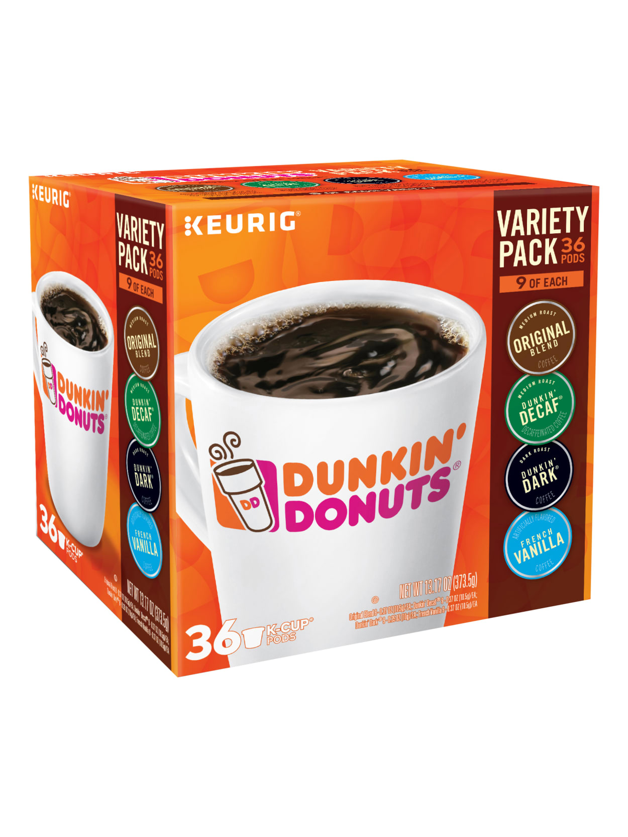 Dunkin Donuts Coffee Single Serve K Cup Variety Pack 15 2 Oz