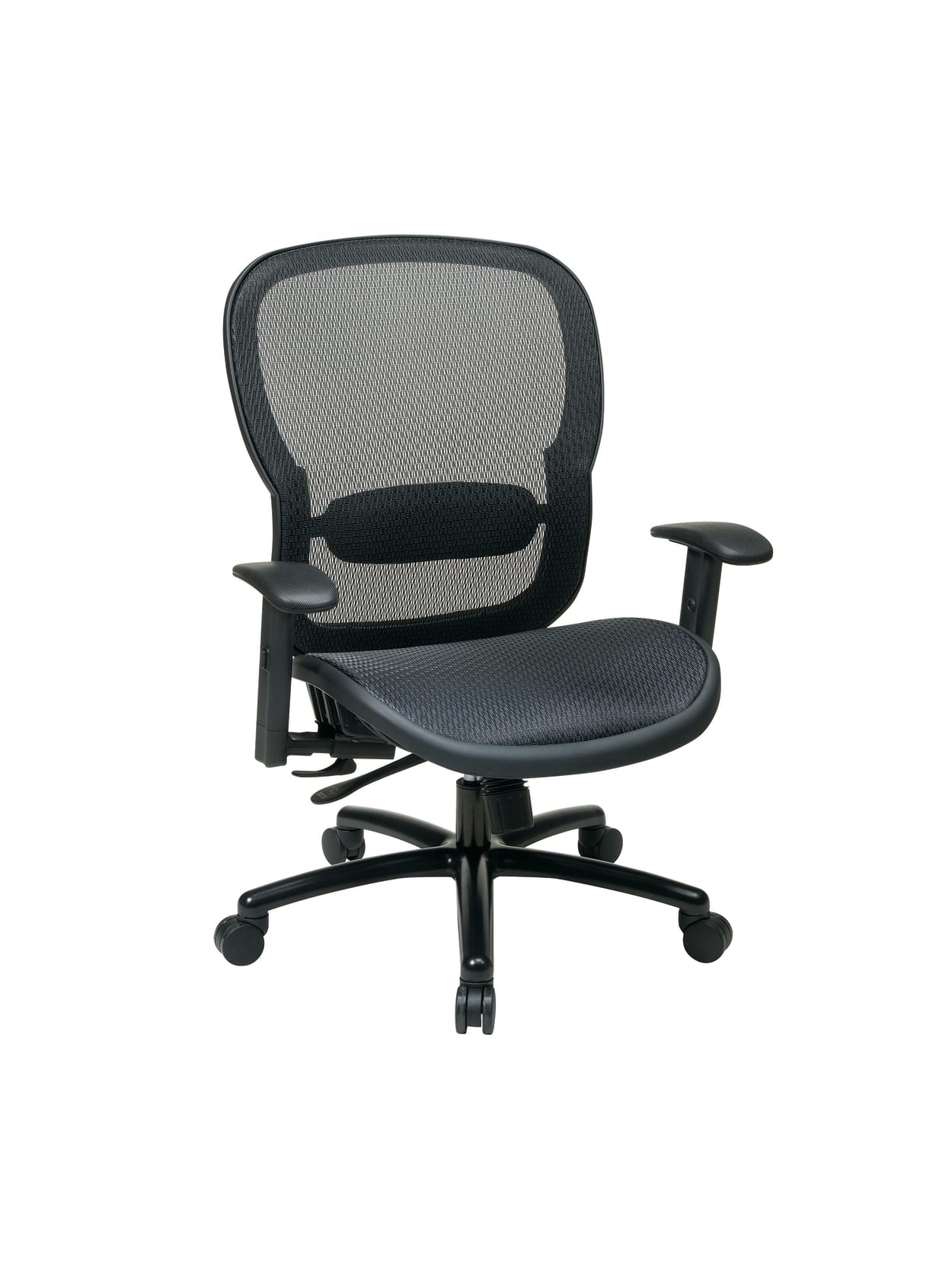 Office Star Breathable Mesh High Back Big And Tall Executive Chair Black Office Depot