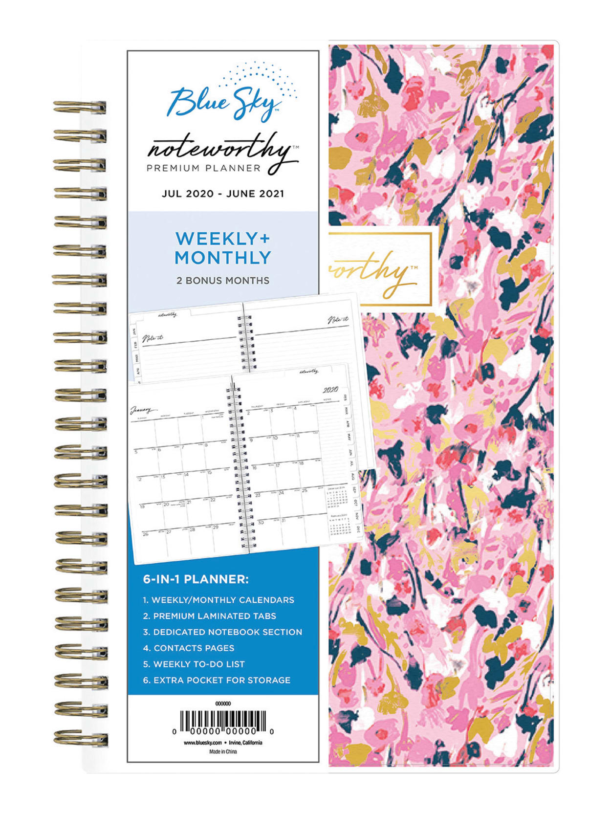 Blue Sky Noteworthy Wm Planner 119003 Office Depot