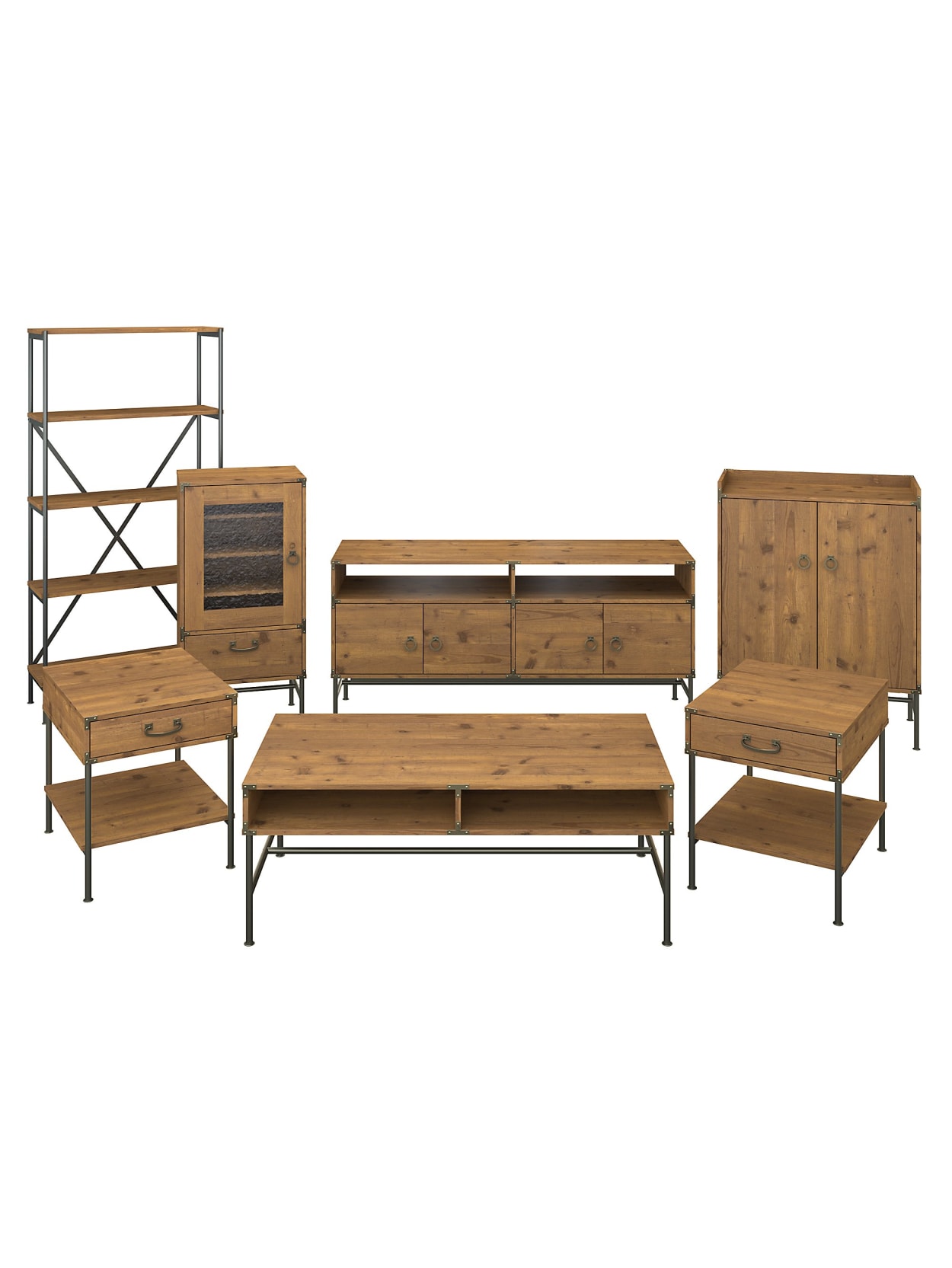 Kathy Ireland Home By Bush Furniture Ironworks Tv Stand With Audio