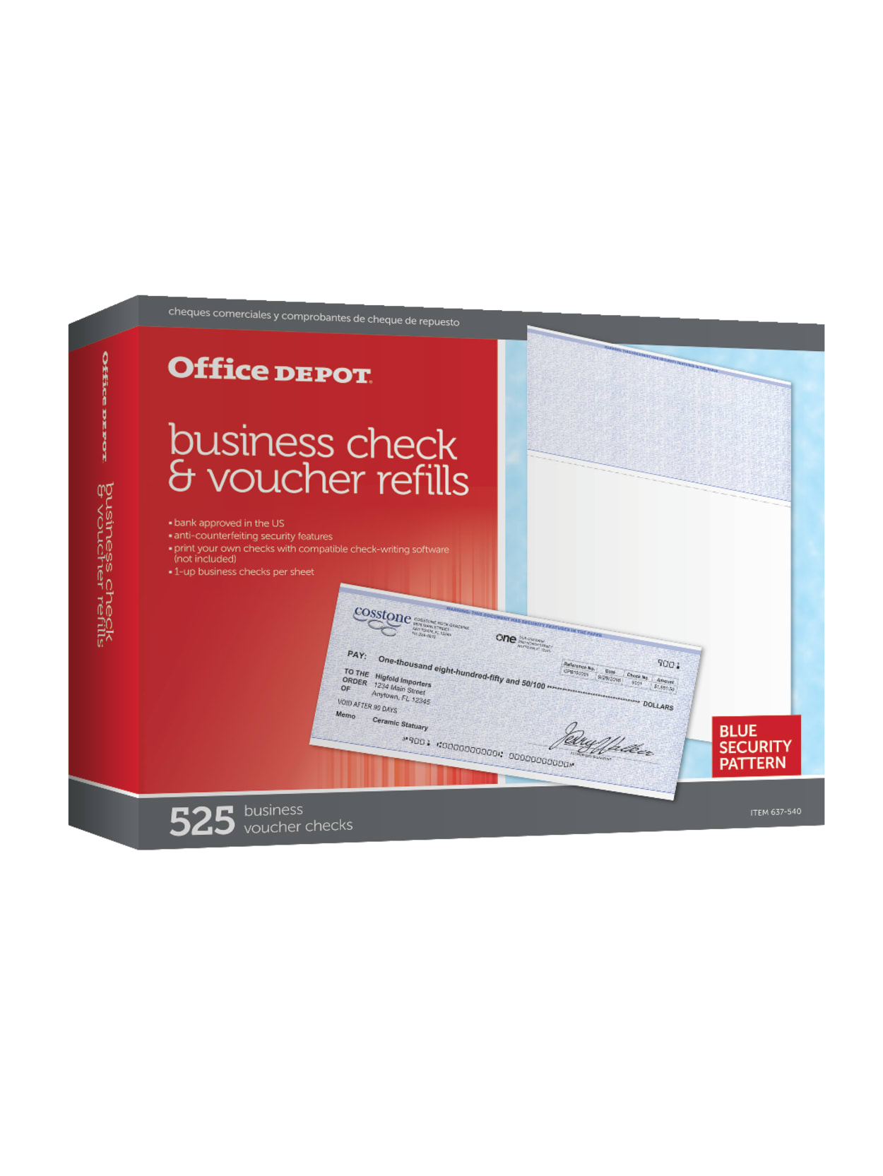 Office Depot Brand Standard Check Refill Pack 1 Part Pack Of 525 Office Depot