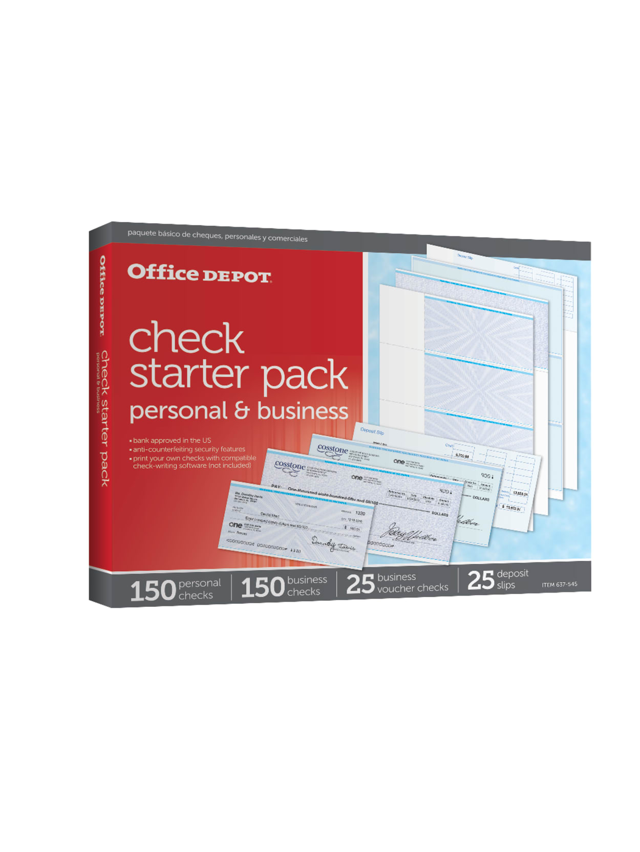 Office Depot Brand Starter Check Refill Pack Office Depot