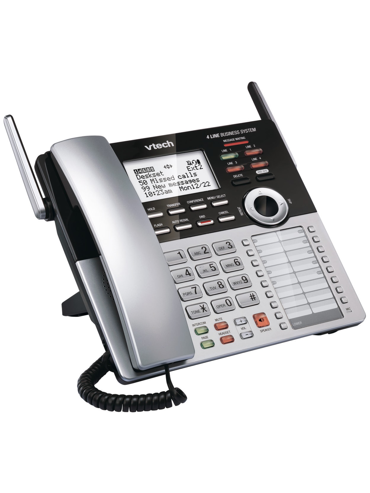 Vtech Dect 6 0 Expansion Deskset For Vtech Small Business Main Console Cm18245 Office Depot