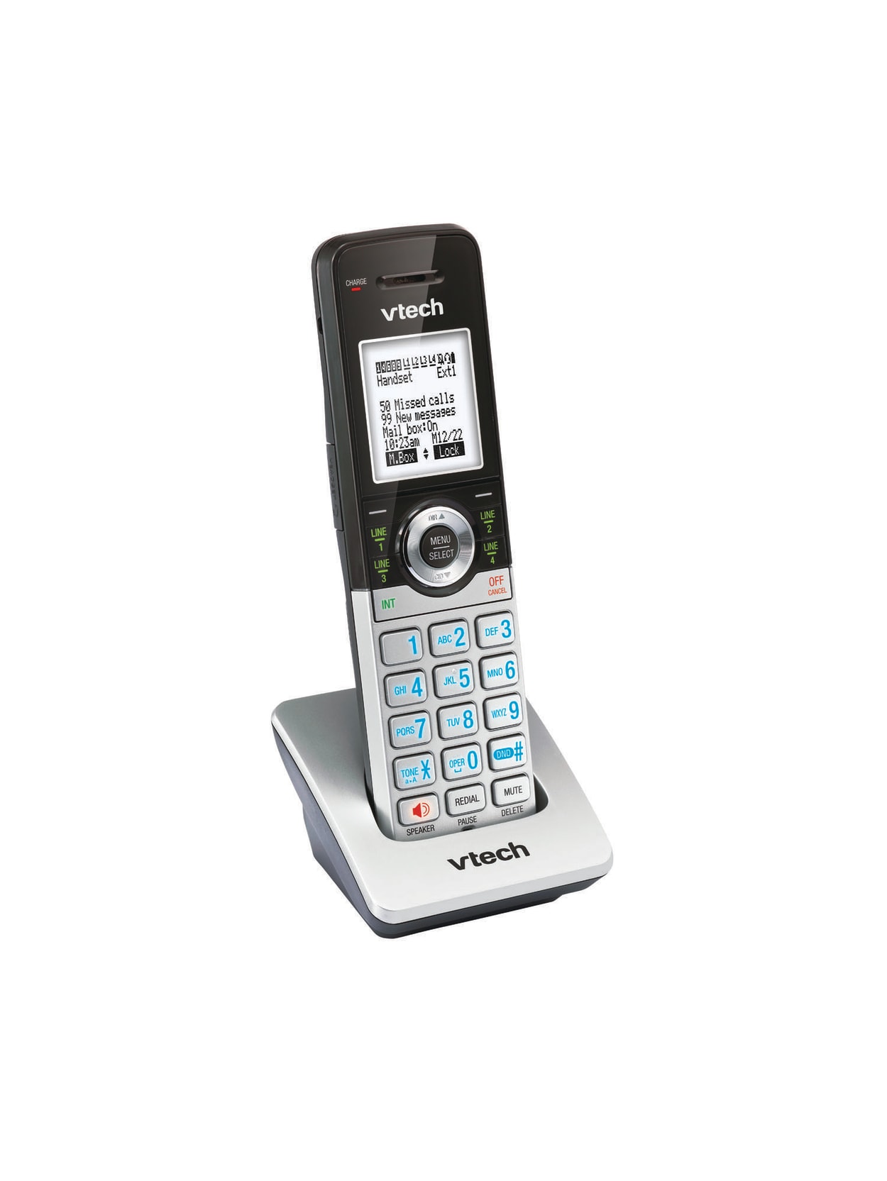 Vtech Cm18045 Cordless Expansion Handset For Vtech Cm184455 Small Business Office Phone Systems Office Depot