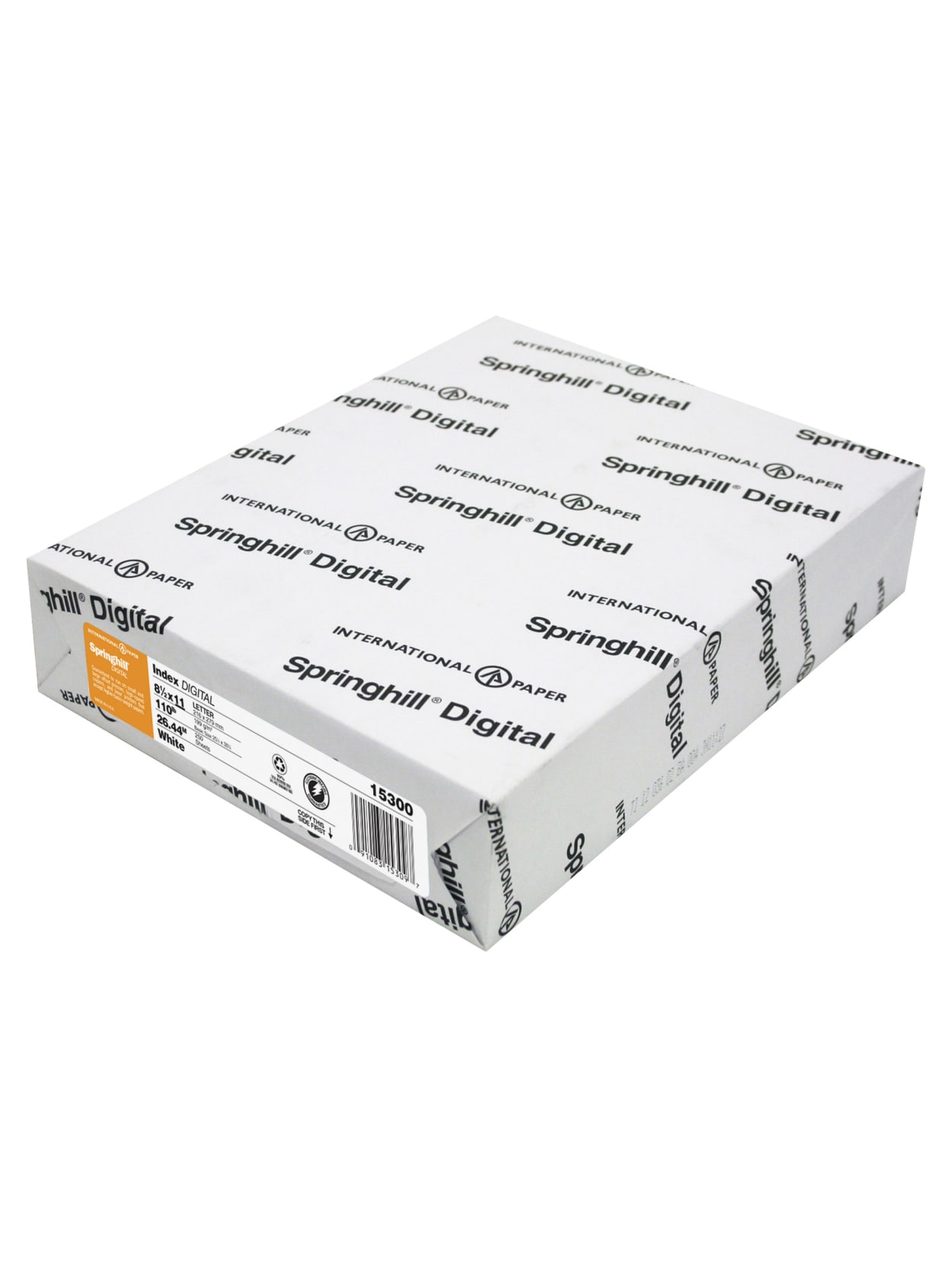 Springhill Digital Index Card Stock Letter Size 8 12 X 11 92 U S Brightness 110 Lb Ream Of 250 Sheets Office Depot