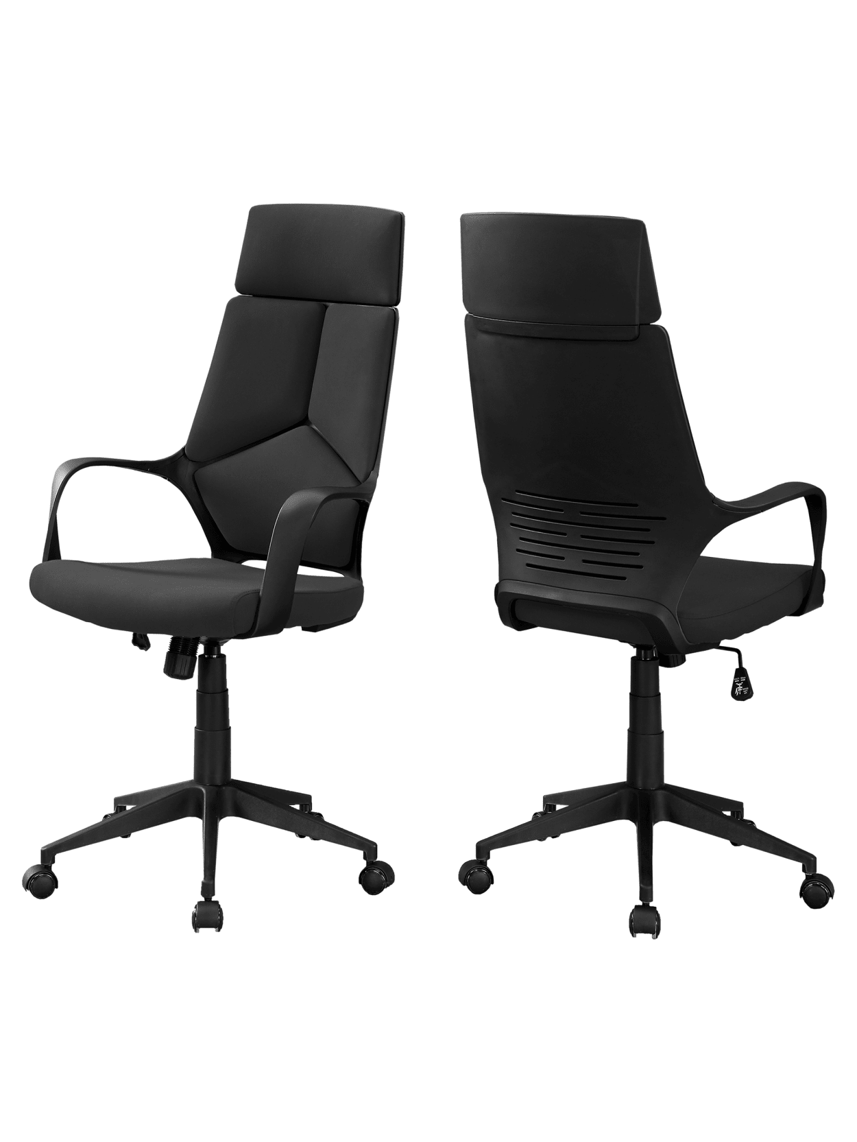Monarch Specialties High Back Office Chair Black Office Depot