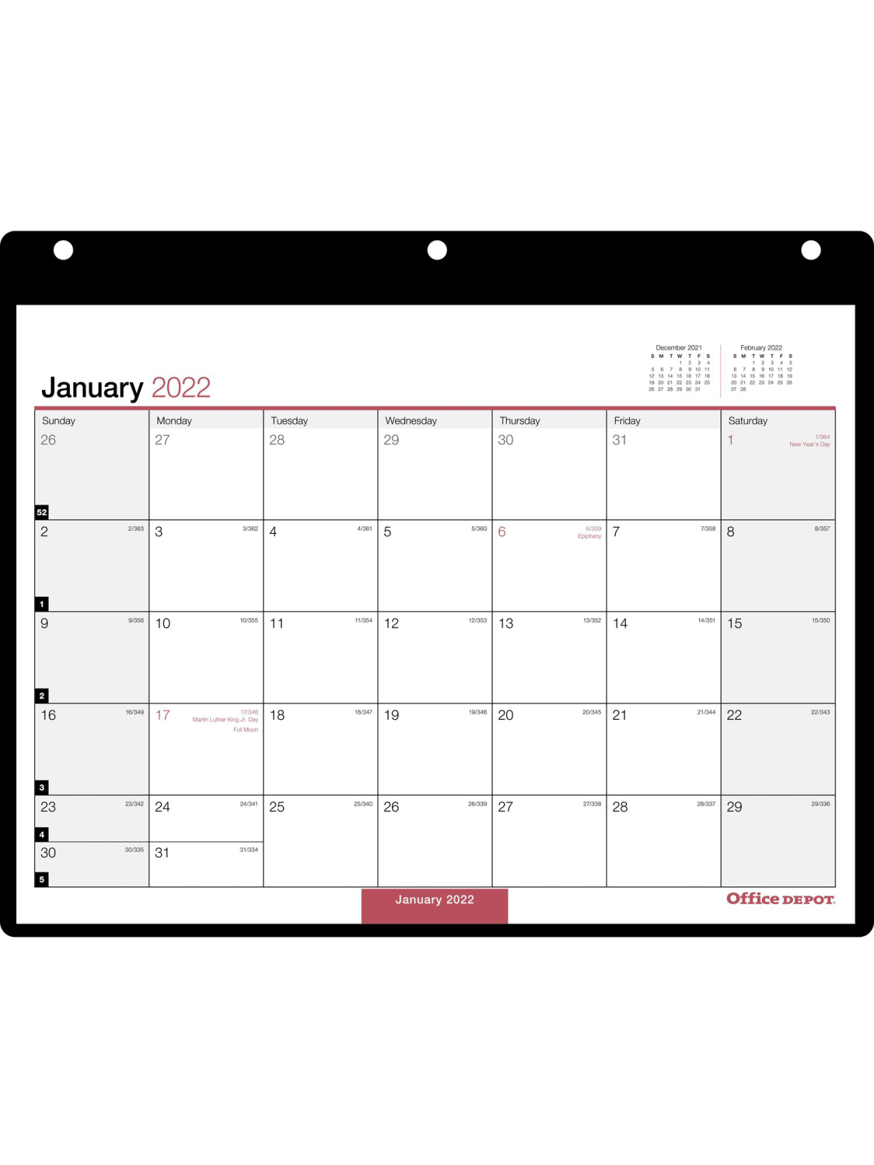 Office Depo 2022 Calendar