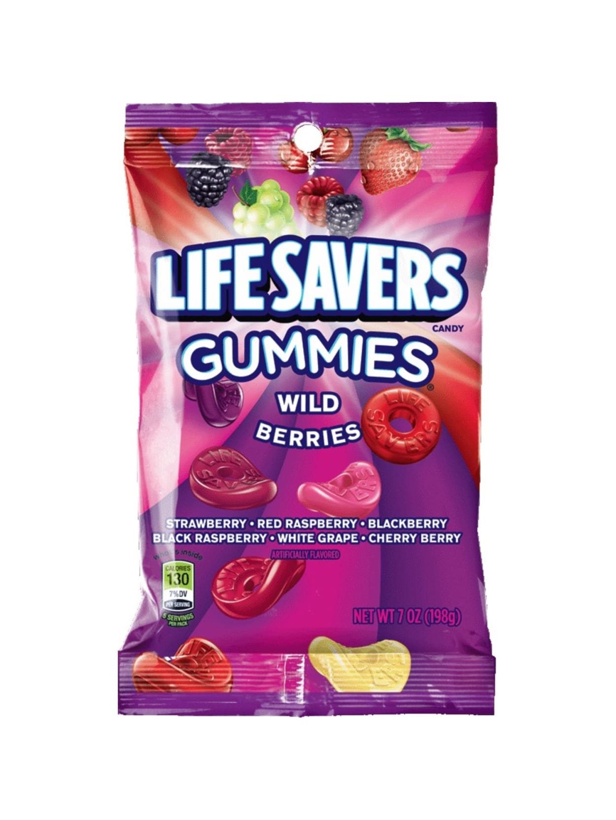 Life Savers Gummies Wild Berry 7 Oz Bag Office Depot