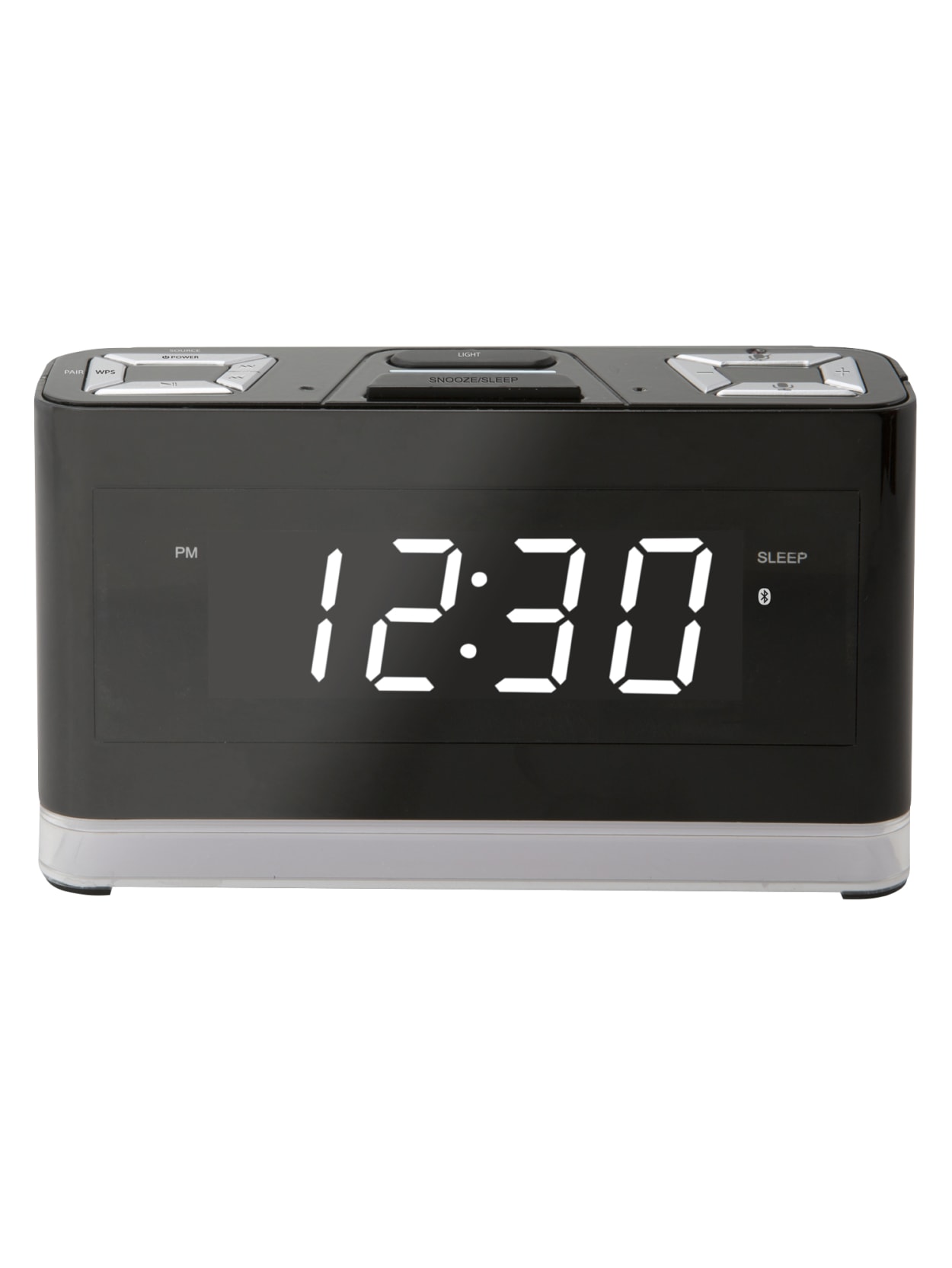 Ilive Digital Clock With Amazon Alexa Black Office Depot