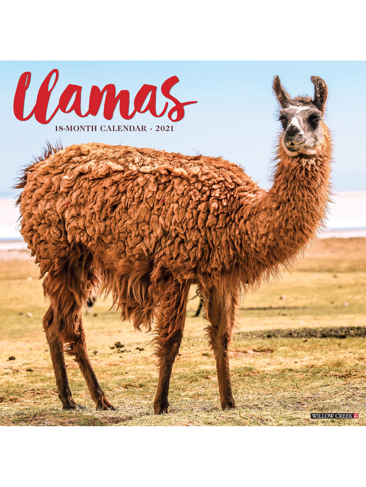 Willow Creek Monthly Wall Calendar Llamas Office Depot