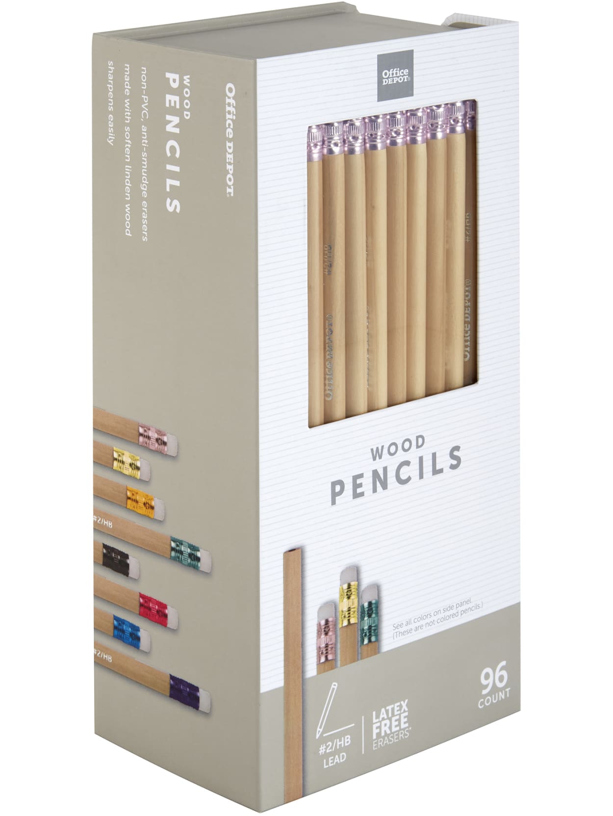 Office Depot Brand Natural Wood Pencils 2 Lead Medium Soft Pack Of 96 Office Depot