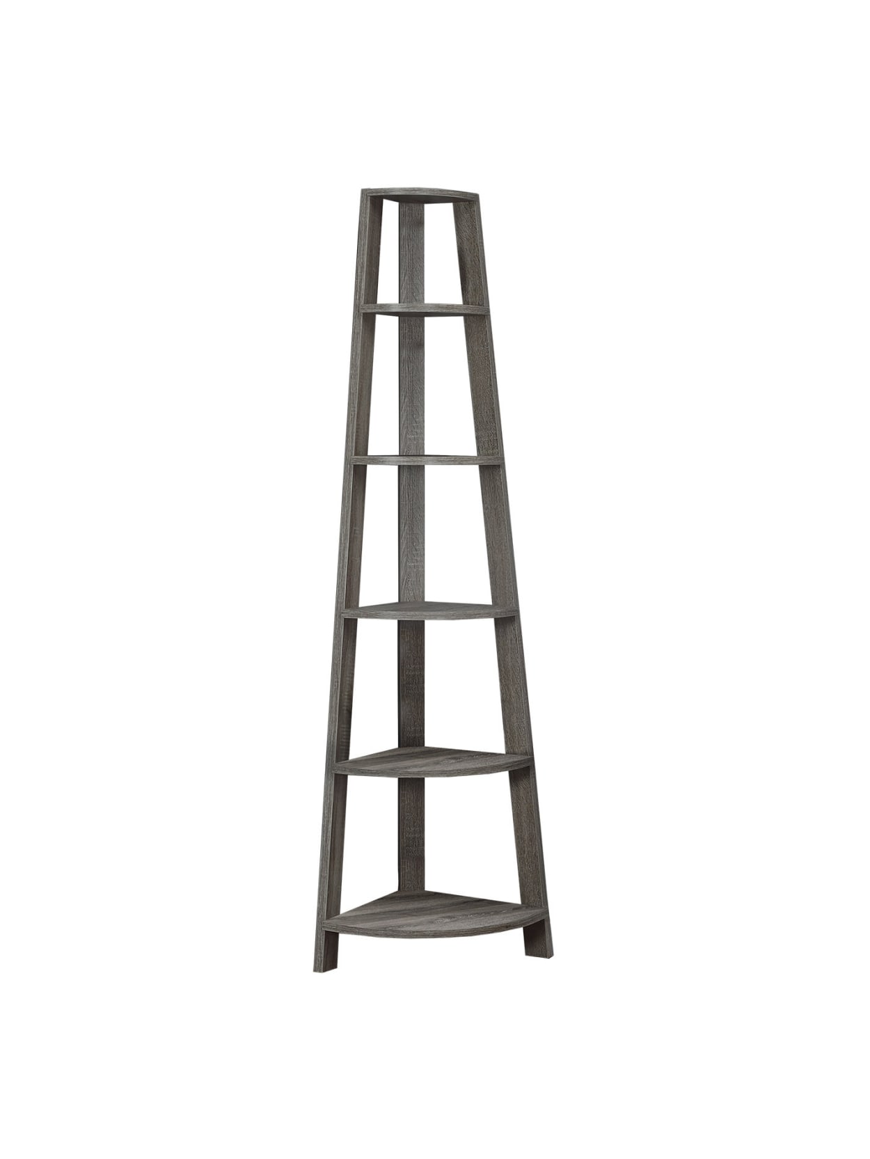 Monarch Specialties Karlee 72 H 5 Shelf Corner Bookcase Dark Taupe Office Depot Get set for dark wood bookcase at argos. office depot