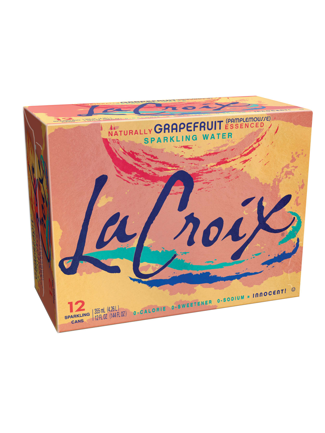 Lacroix Core Sparkling Water With Natural Grapefruit Flavor 12 Oz Case Of 12 Cans Office Depot