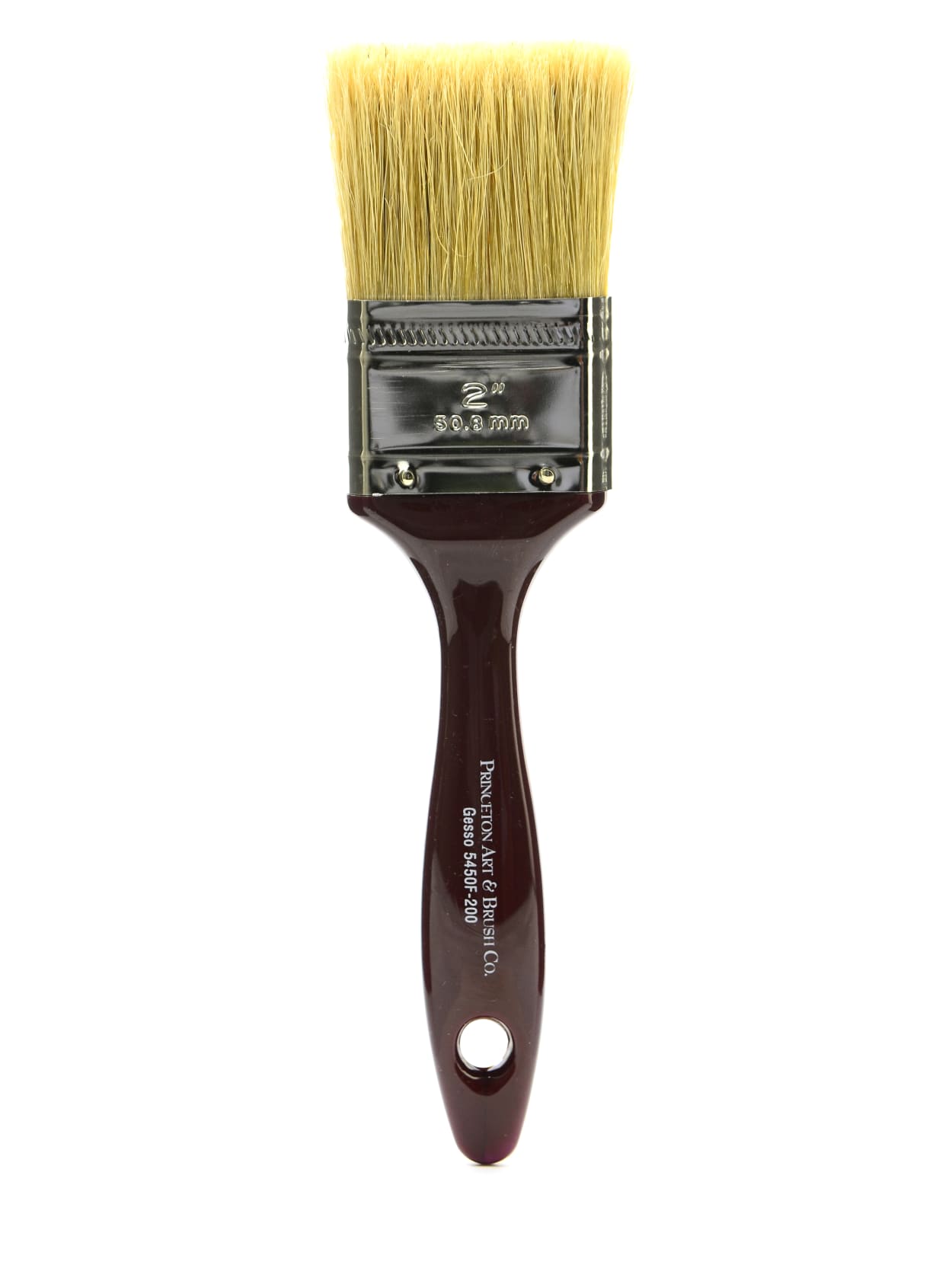 Princeton Gesso Paint Brush Series 5450 2 Flat Bristle Natural
