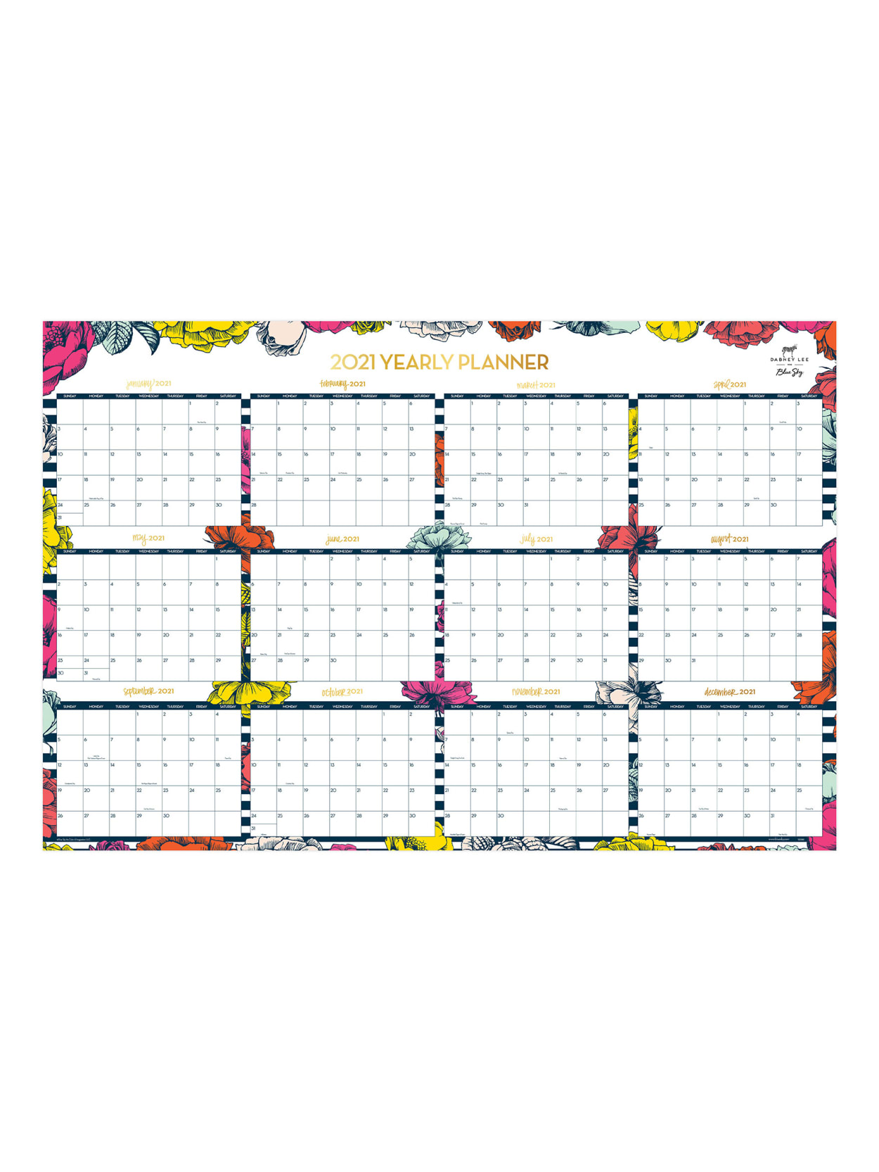Blue Sky Dabney Lee Wall Calendar 118892 Office Depot