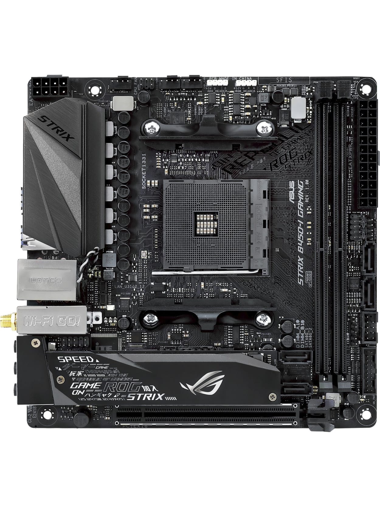 Asus Rog Strix B450 I Gaming Desktop Motherboard Amd Chipset Socket Am4 32 Gb Ddr4 Sdram Maximum Ram Udimm Dimm 2 X Memory Slots Gigabit Ethernet Wireless Lan 6 X Usb 3 1