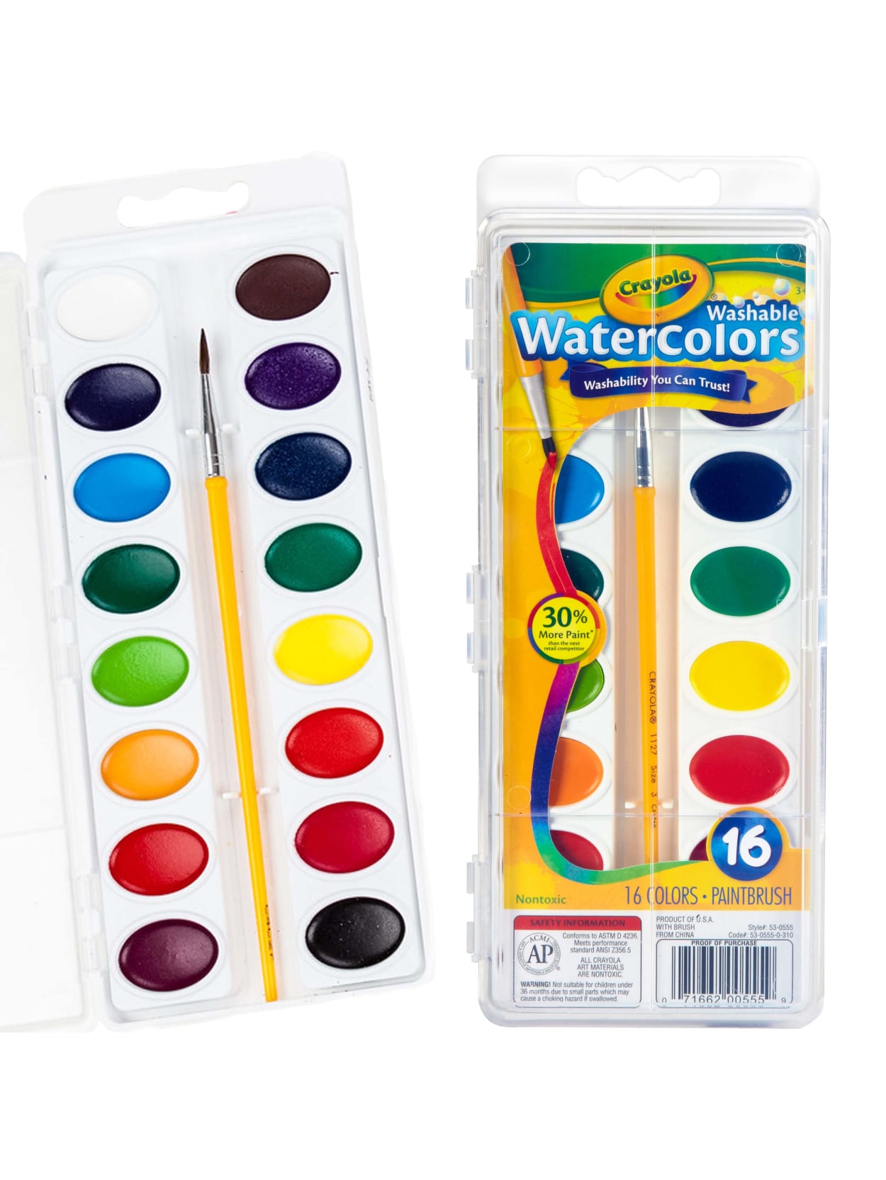 Crayola Washable Watercolor Paint Set Office Depot
