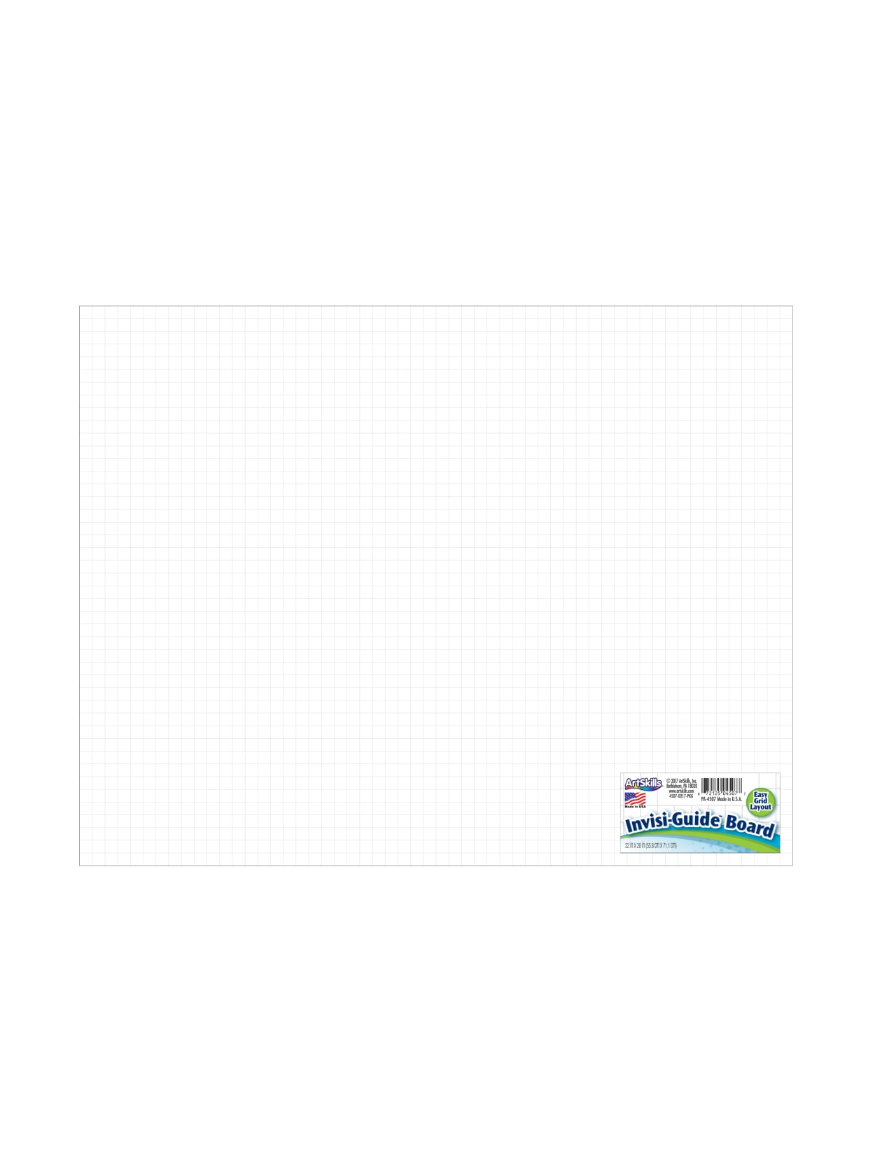 Artskills Invisi Guide Poster Board 22 X 28 White Office Depot