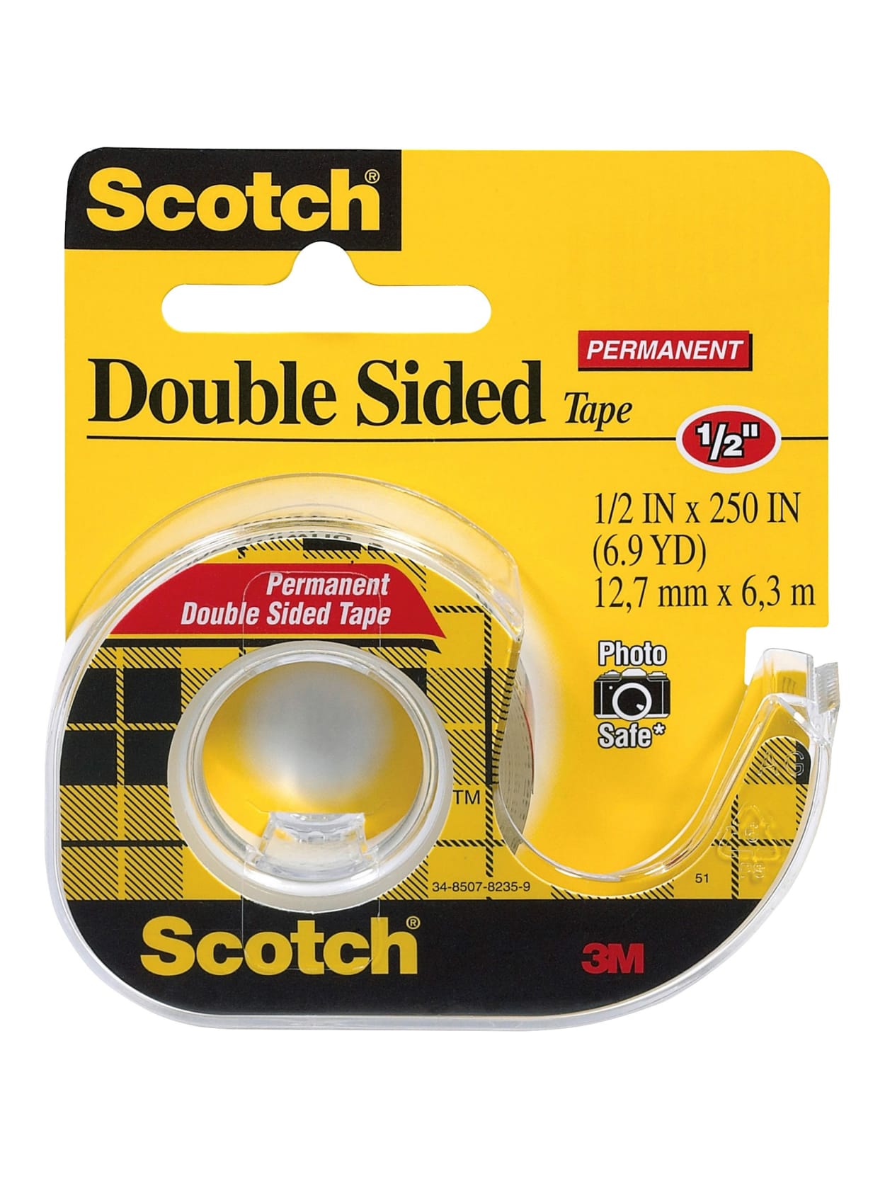 Scotch Double Sided Tape With Handheld Dispenser 12 X 248 Clear Office Depot