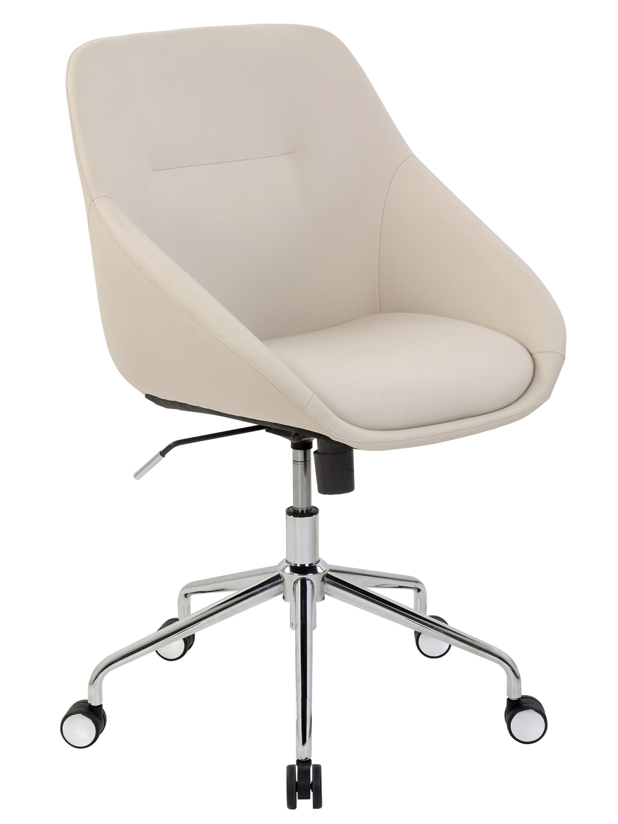 Elle Decor Taissy Mid Back Chair Ivory Office Depot
